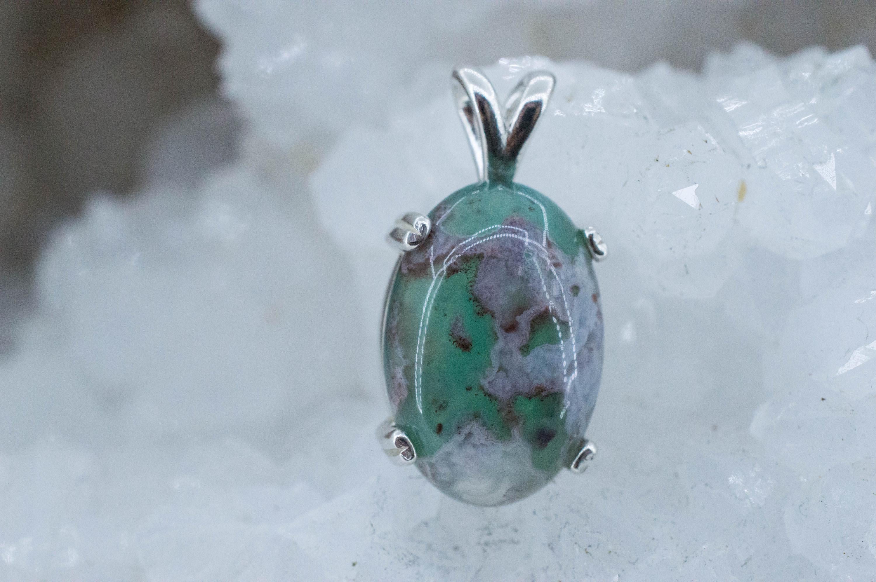 Aquaprase Pendant; Genuine Untreated African Aquaprase™; 10.220cts - Mark Oliver Gems