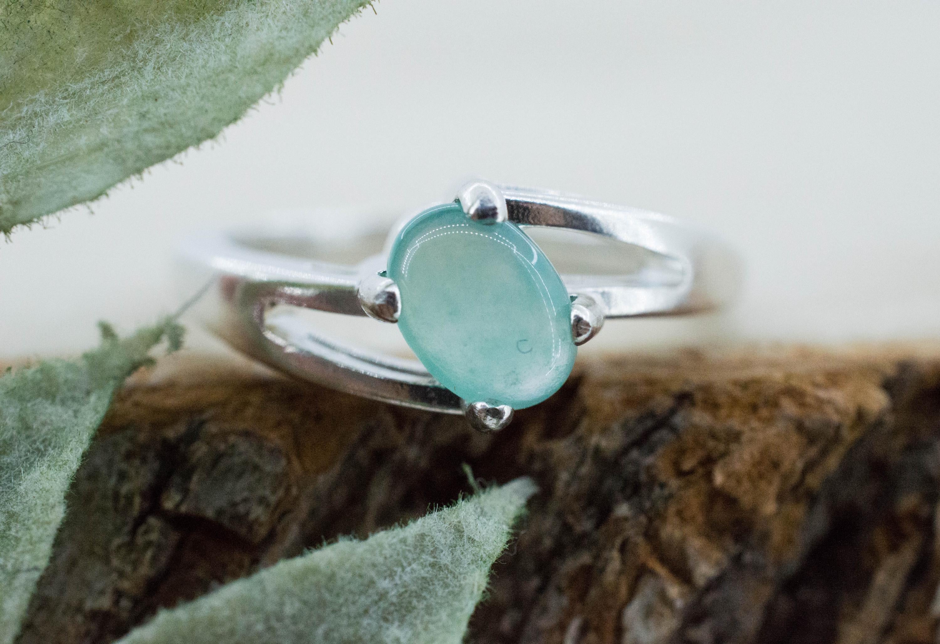 Aquaprase Ring, Natural Untreated African Aquaprase™; 0.680cts - Mark Oliver Gems