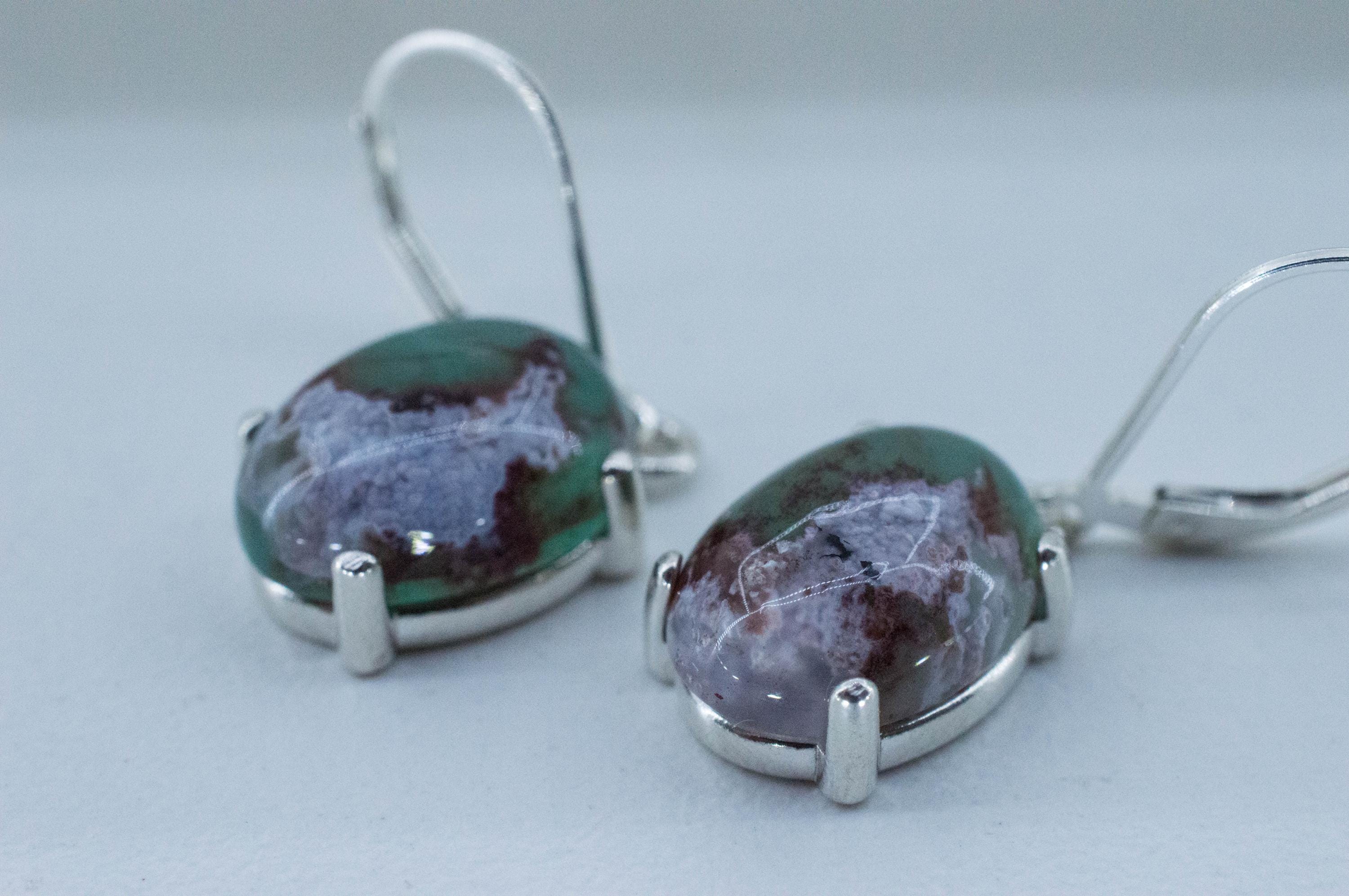 Aquaprase Earrings; Natural Untreated African Aquaprase™; 12.045cts - Mark Oliver Gems