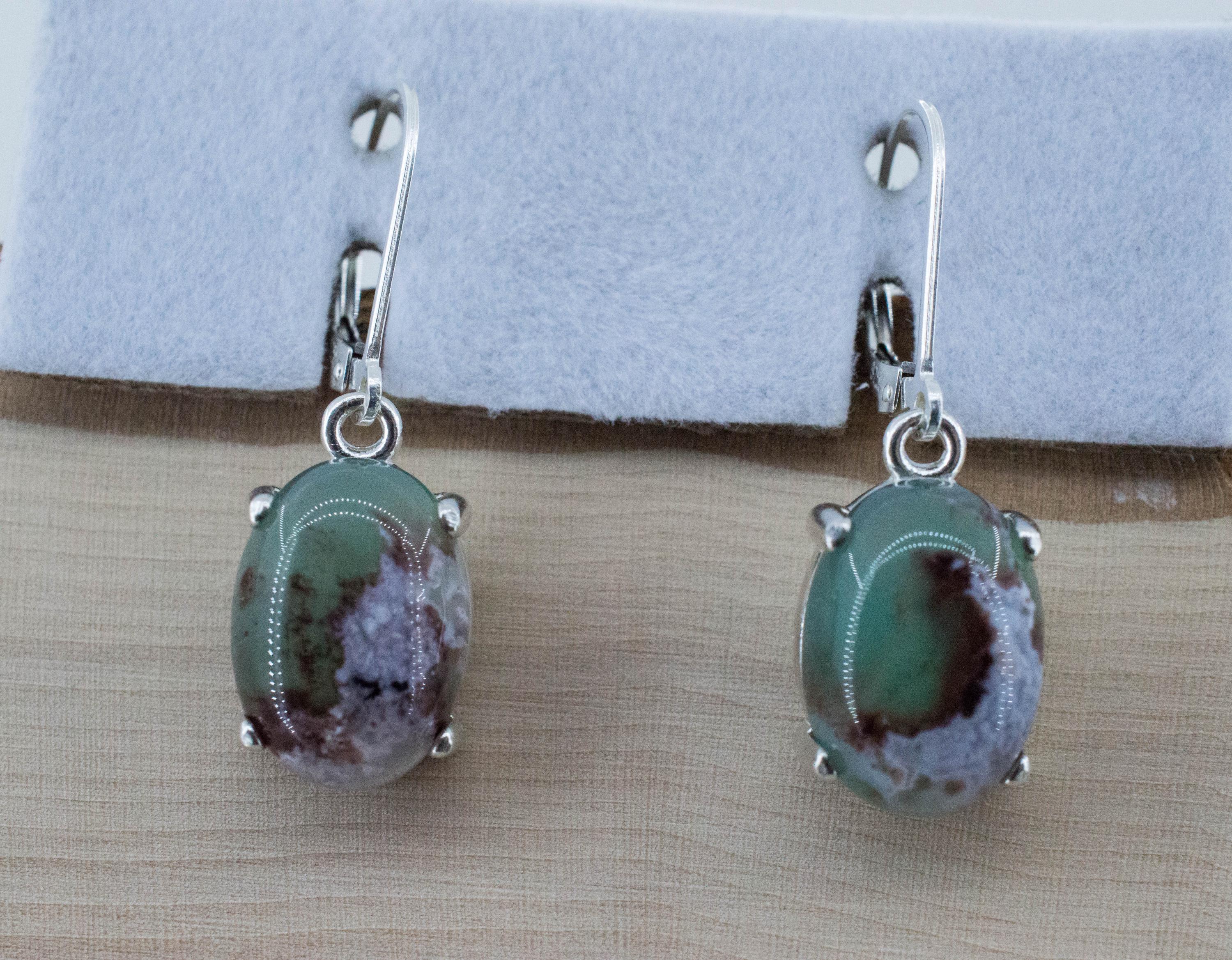 Aquaprase Earrings; Natural Untreated African Aquaprase™; 12.045cts - Mark Oliver Gems