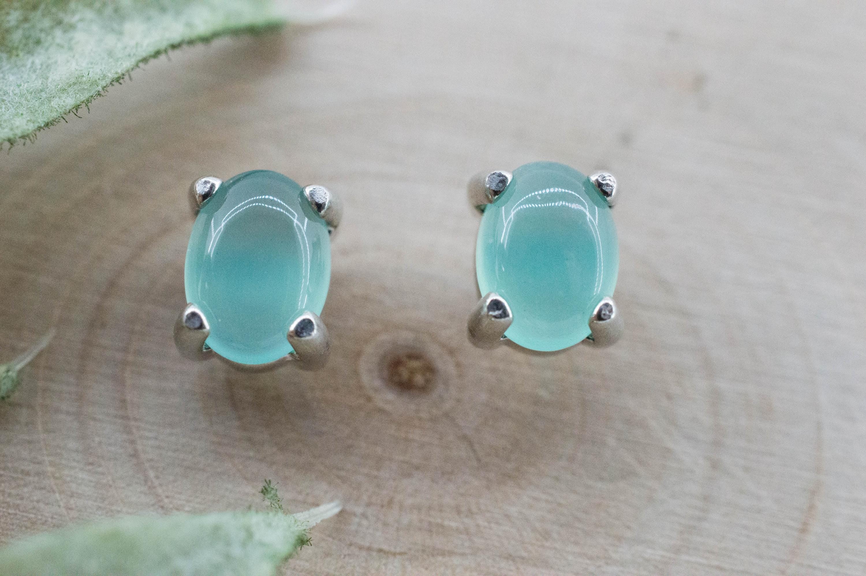 Aquaprase Earrings; Natural Untreated African Aquaprase™; 1.330cts - Mark Oliver Gems