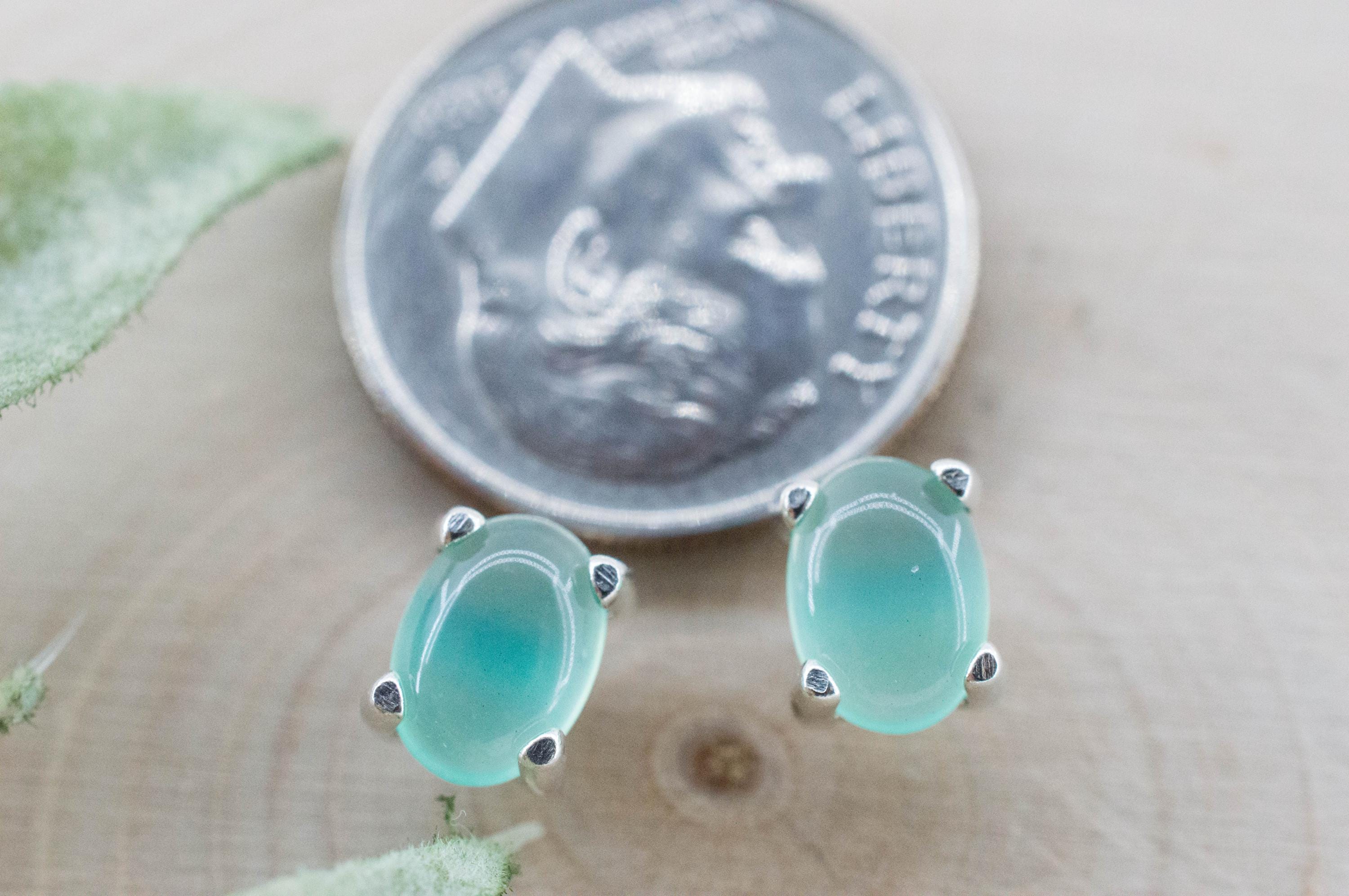 Aquaprase Earrings; Natural Untreated African Aquaprase™; 1.415cts - Mark Oliver Gems