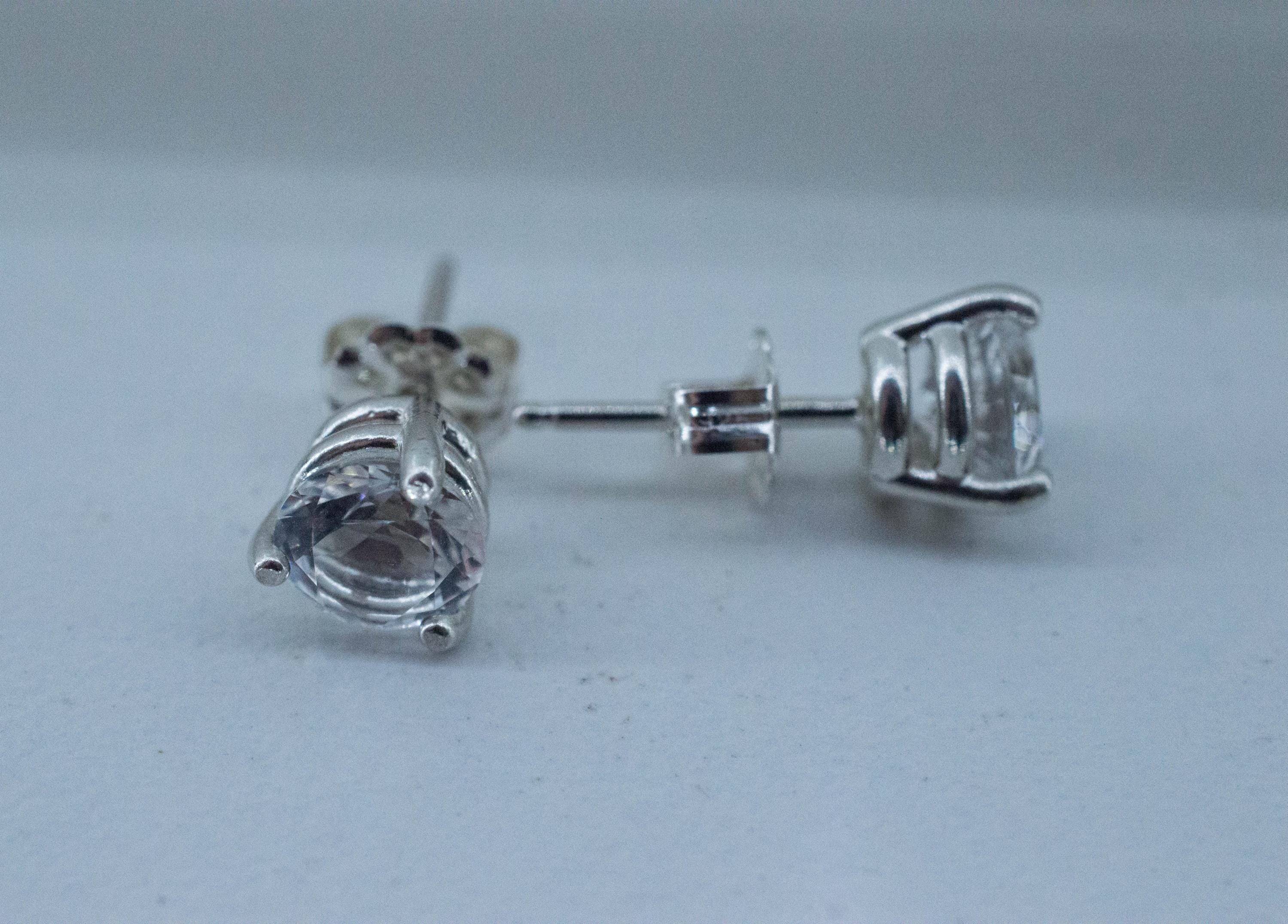 Quartz Earrings, Natural Untreated Tanzania Mondo Quartz; 1.395cts - Mark Oliver Gems