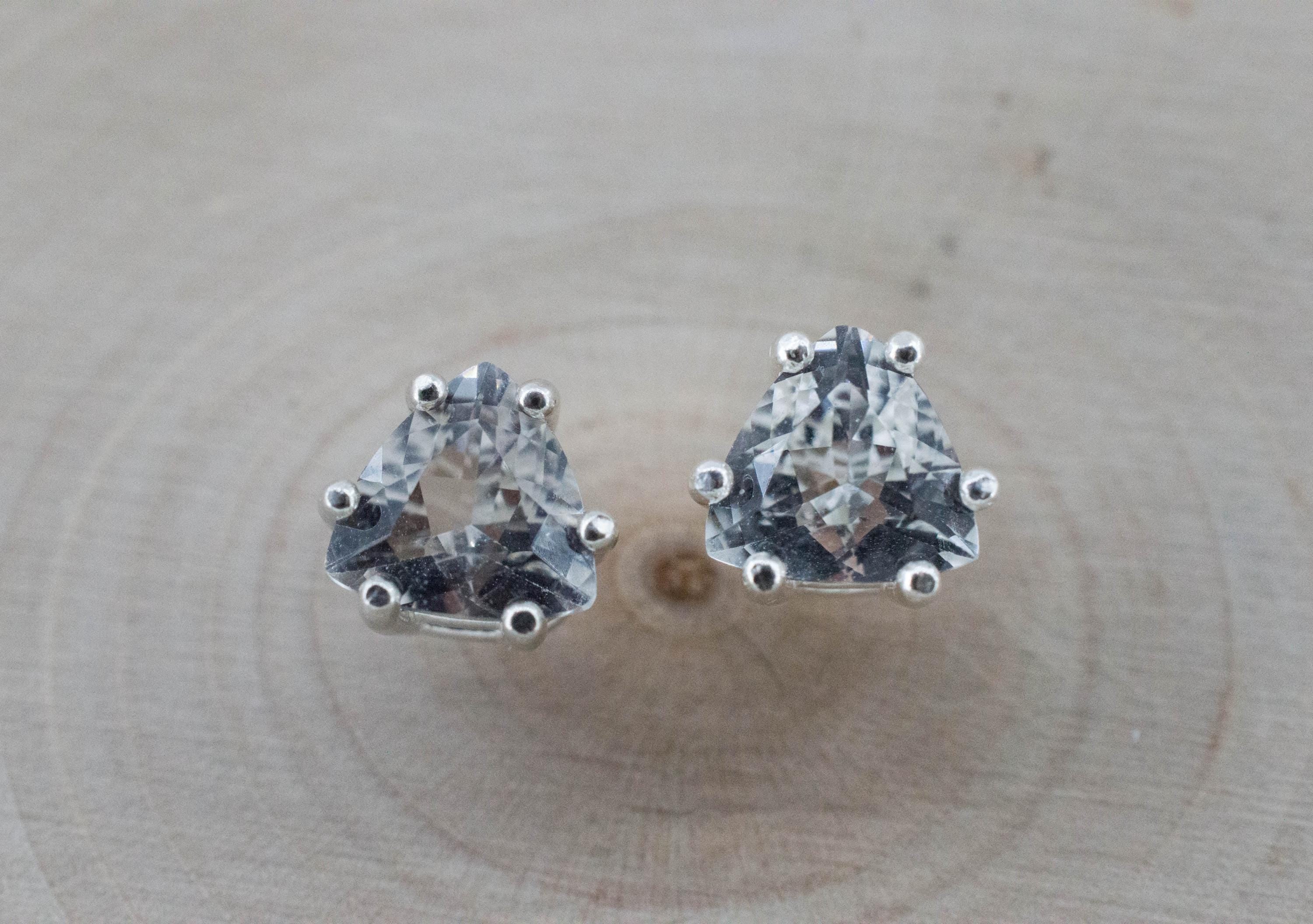 Quartz Earrings, Natural Untreated Tanzania Mondo Quartz; 1.890cts - Mark Oliver Gems
