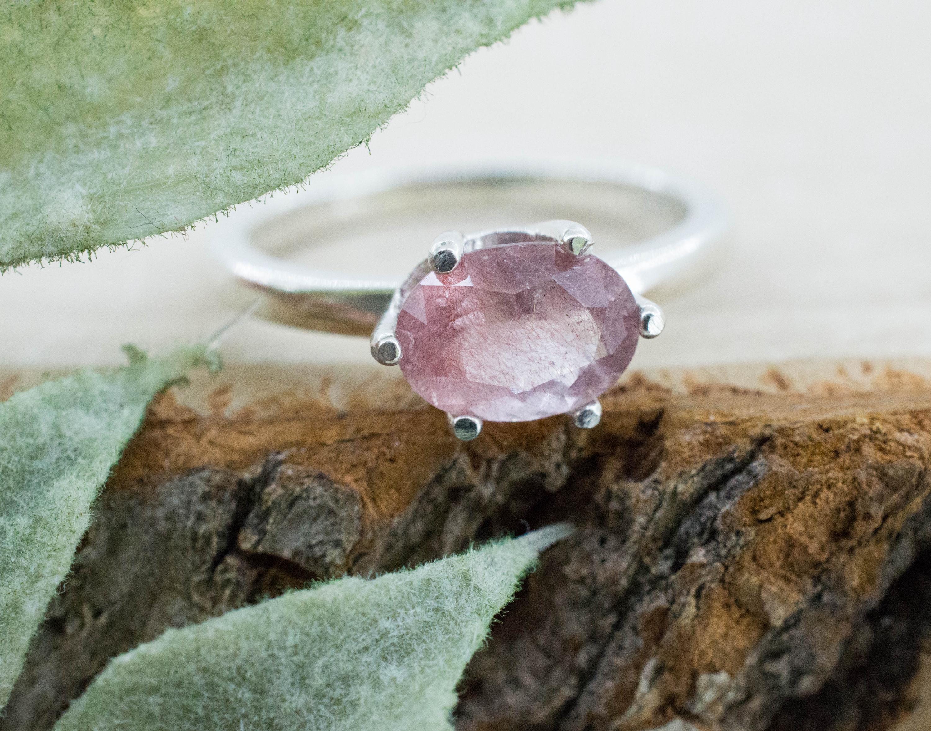 Strawberry Quartz Ring; Natural Untreated Mexico Quartz; 1.075cts - Mark Oliver Gems