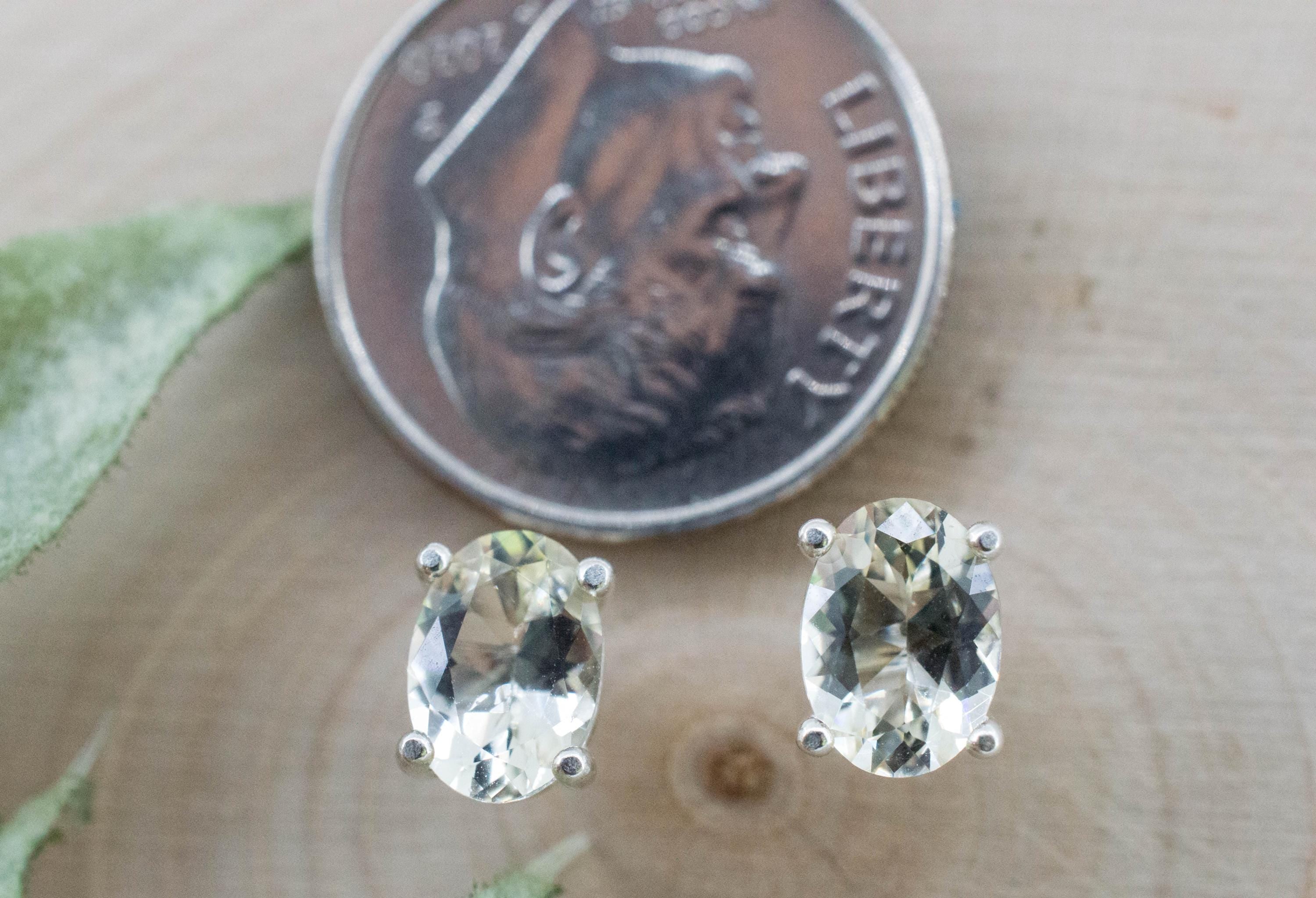 Yellow Labradorite Earrings; Natural Untreated Alaska Labradorite; 2.780cts - Mark Oliver Gems