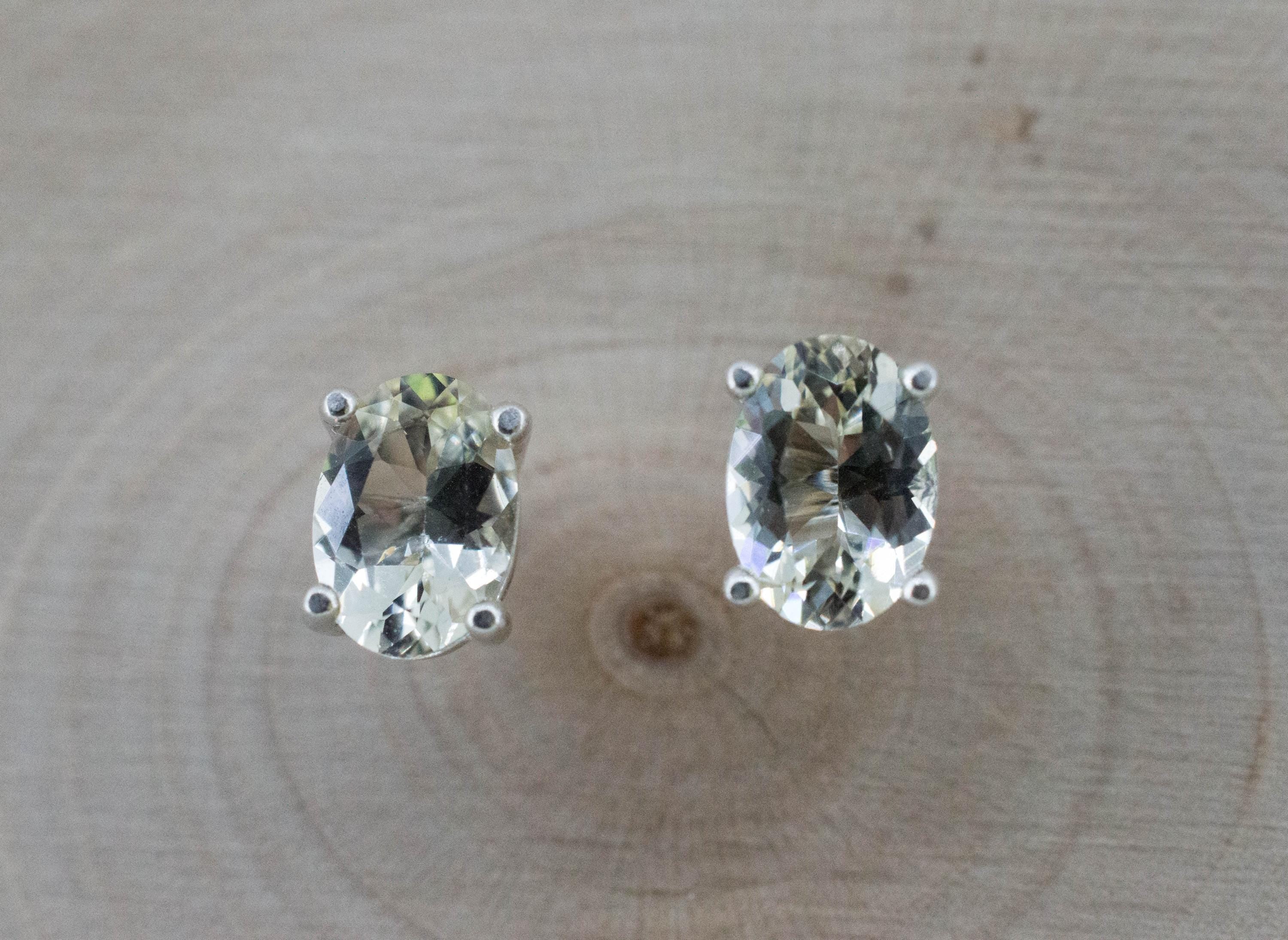 Yellow Labradorite Earrings; Natural Untreated Alaska Labradorite; 2.780cts - Mark Oliver Gems