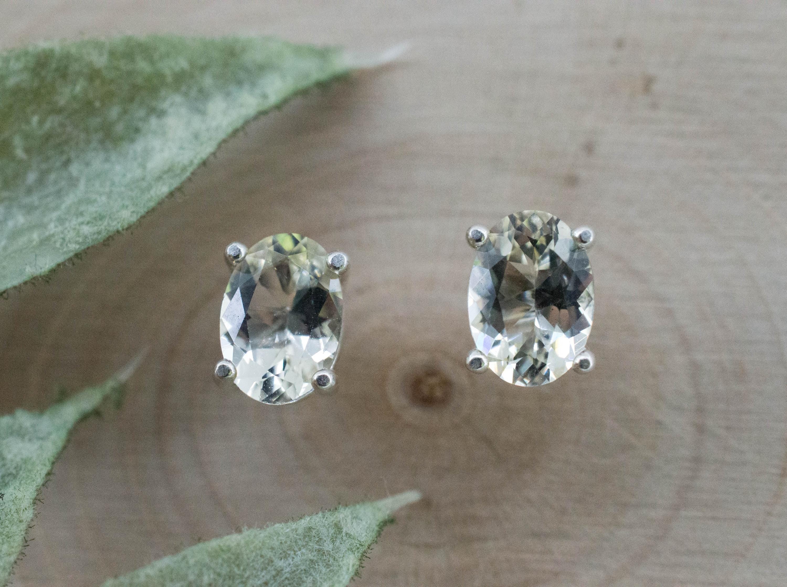 Yellow Labradorite Earrings; Natural Untreated Alaska Labradorite; 2.780cts - Mark Oliver Gems