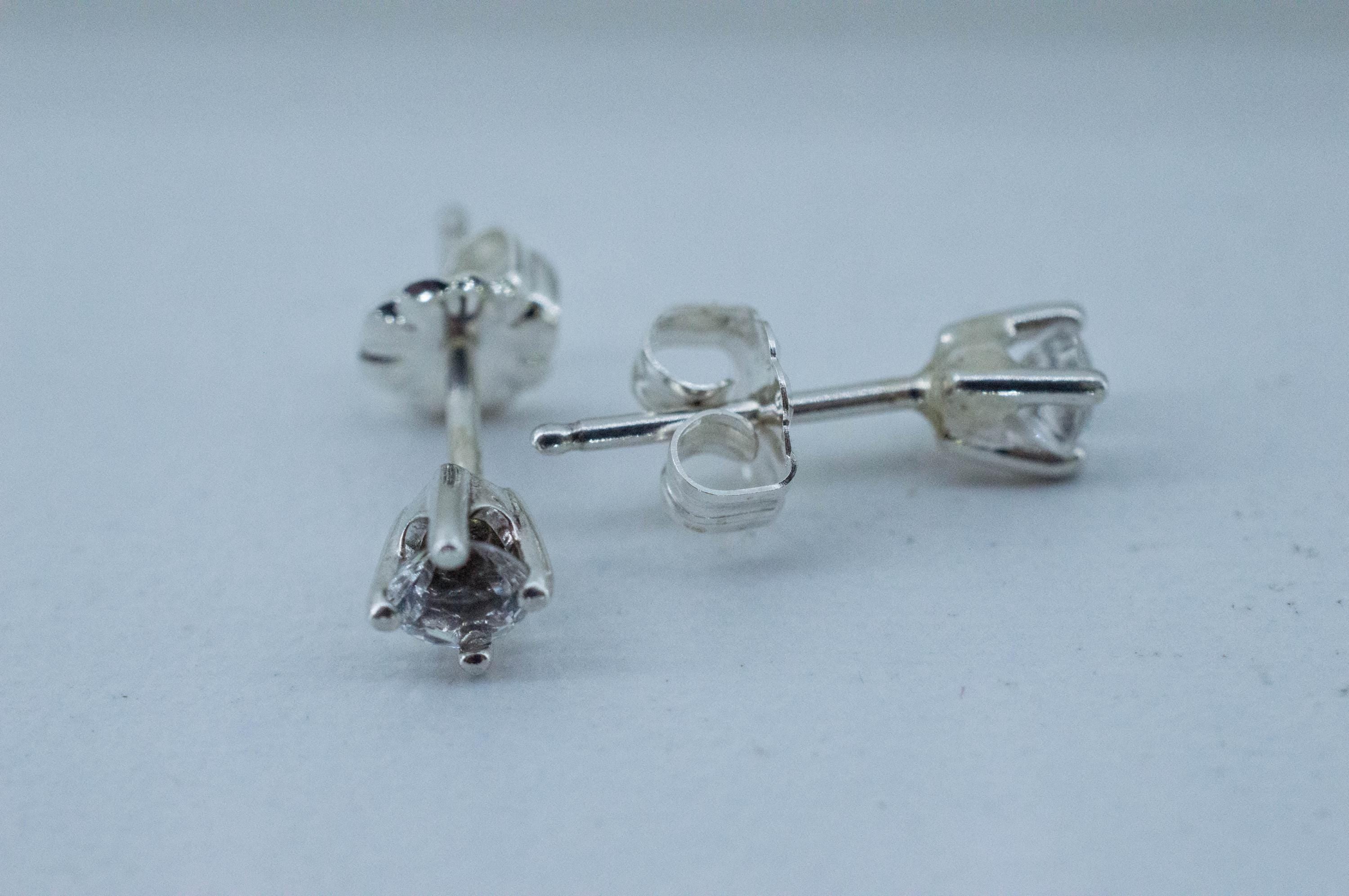 Herkimer Diamond Earrings, Natural Untreated New York Quartz; 0.320cts - Mark Oliver Gems