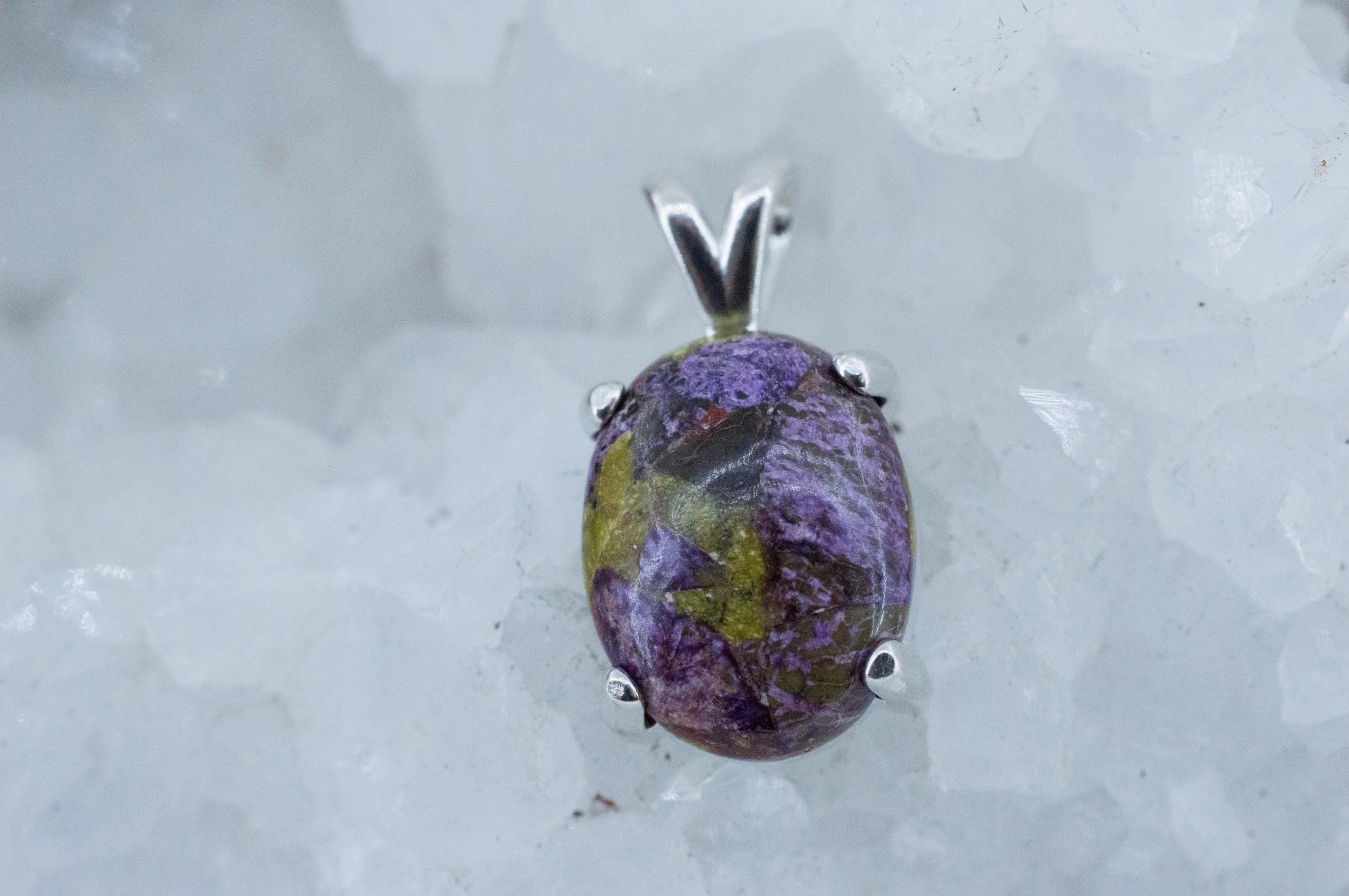 Stichtite Pendant; Natural Untreated Australia Atlantisite; 5.905cts - Mark Oliver Gems
