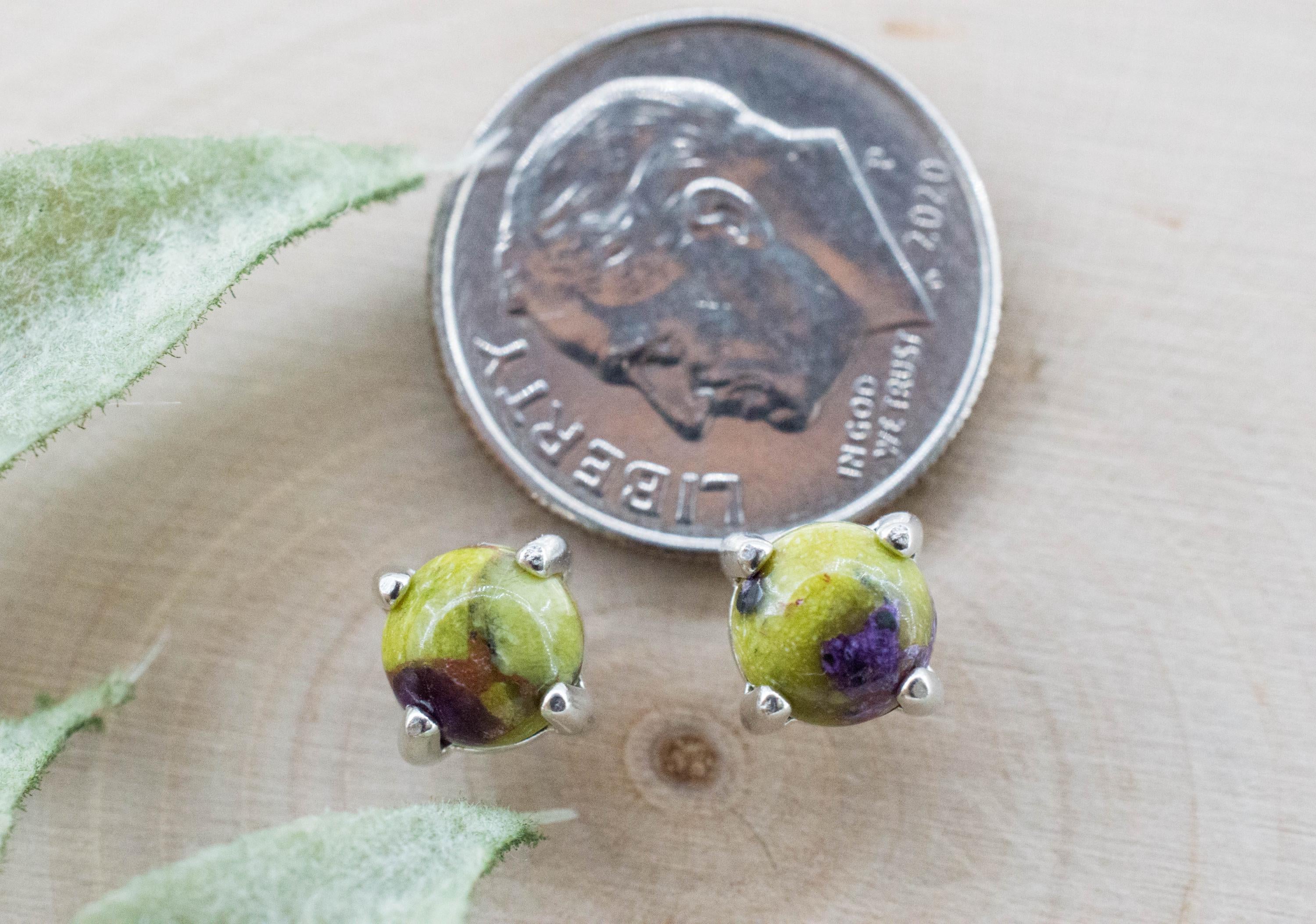 Stichtite Earrings; Genuine Untreated Australian Atlantisite 1.310cts - Mark Oliver Gems
