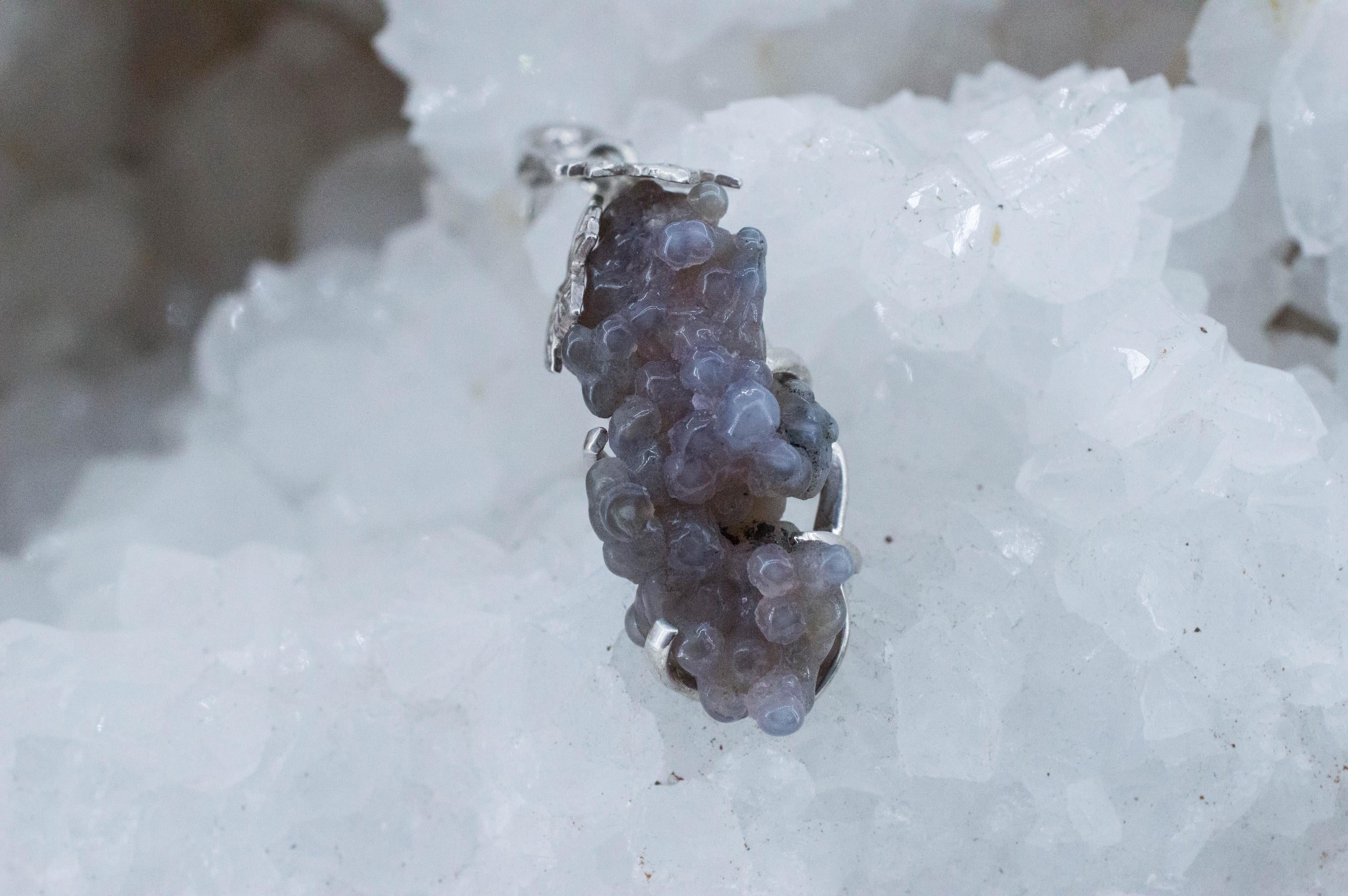 Grape Agate Pendant, Natural Untreated Indonesian Agate; 38.05cts - Mark Oliver Gems