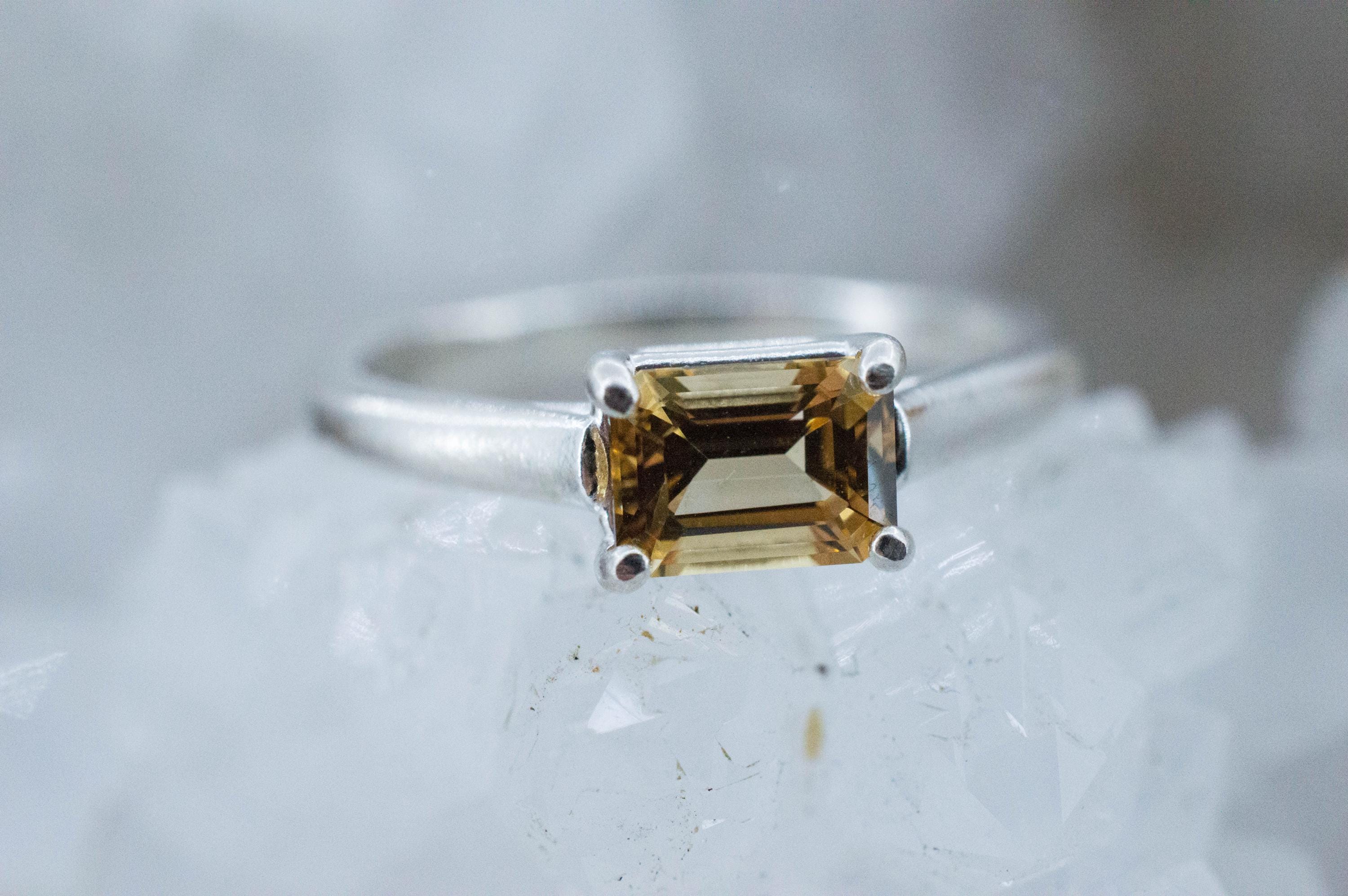 Imperial Topaz Ring, Natural Untreated Brazilian Topaz; 1.000cts - Mark Oliver Gems