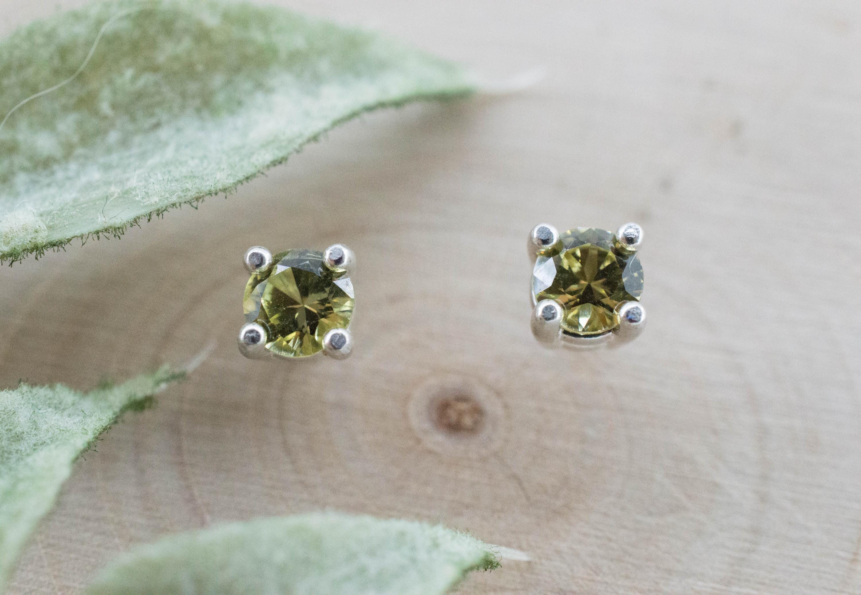 Mali Garnet Earrings; Genuine Untreated Mali Garnet; 0.505cts - Mark Oliver Gems