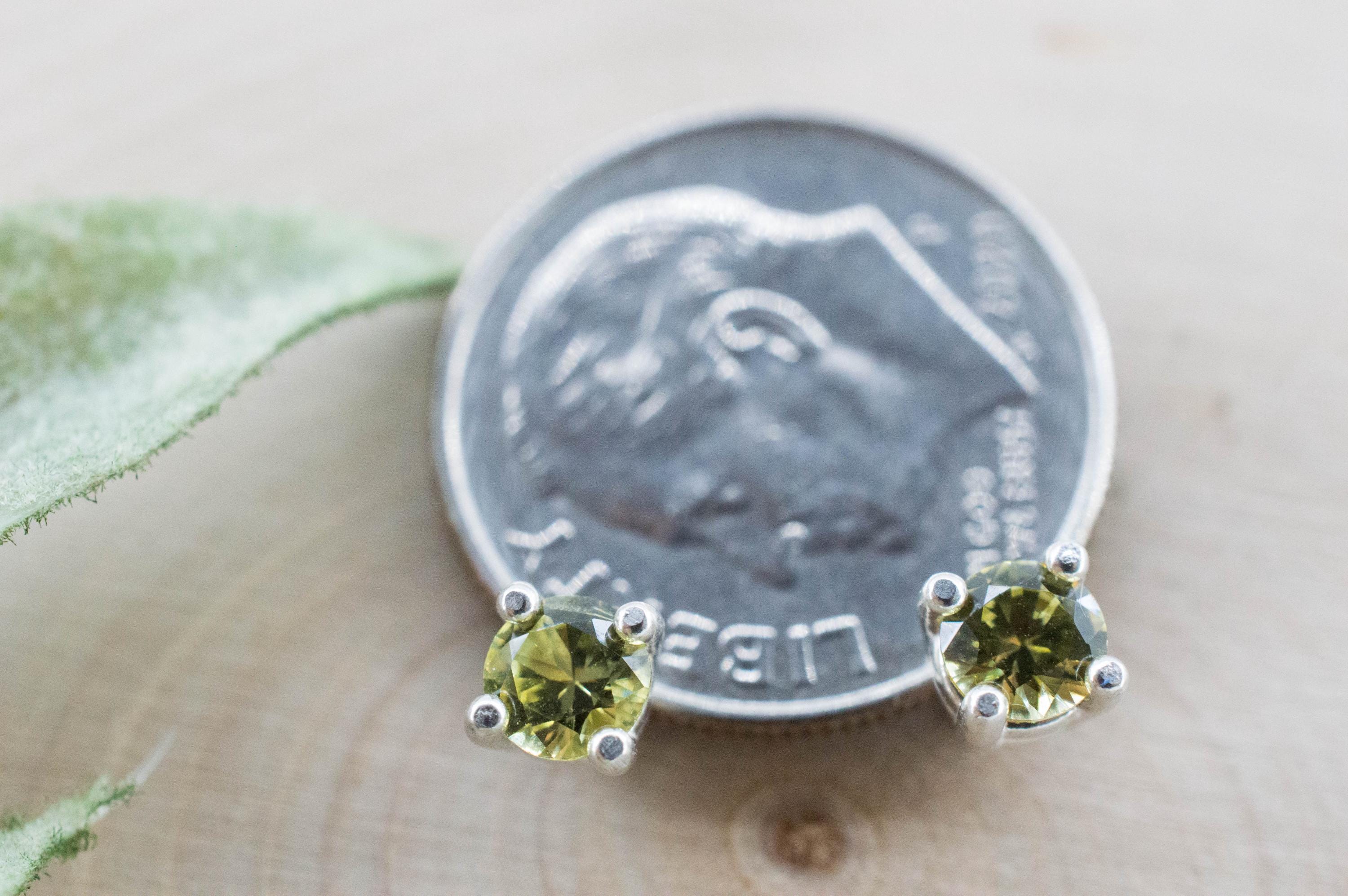 Mali Garnet Earrings; Genuine Untreated Mali Garnet; 0.505cts - Mark Oliver Gems