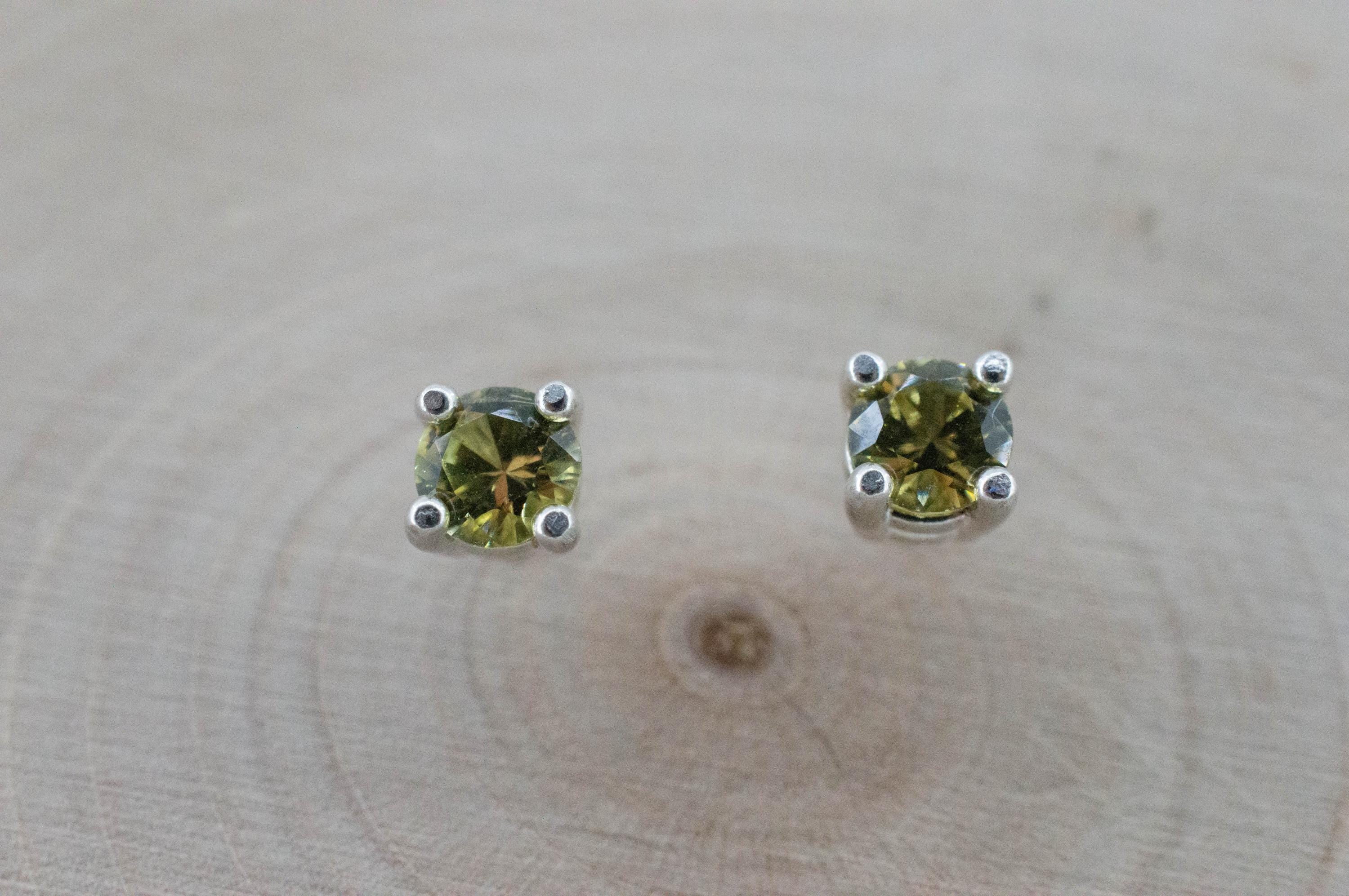 Mali Garnet Earrings; Genuine Untreated Mali Garnet; 0.505cts - Mark Oliver Gems