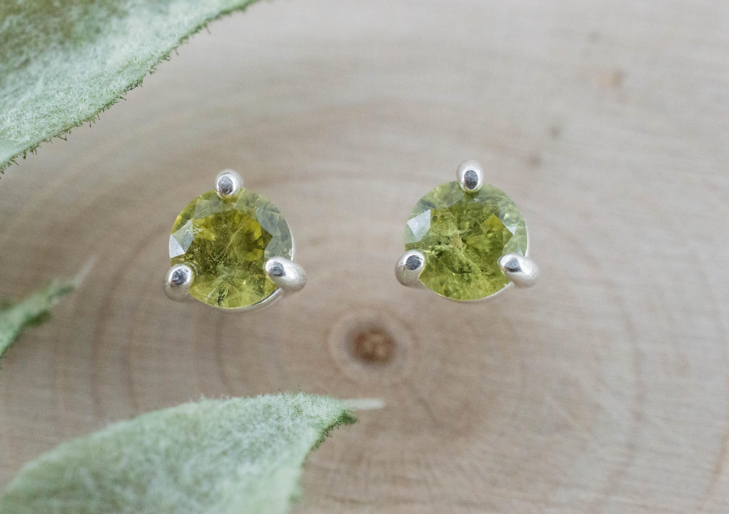 Mali Garnet Earrings; Genuine Untreated Mali Garnet; 0.965cts - Mark Oliver Gems