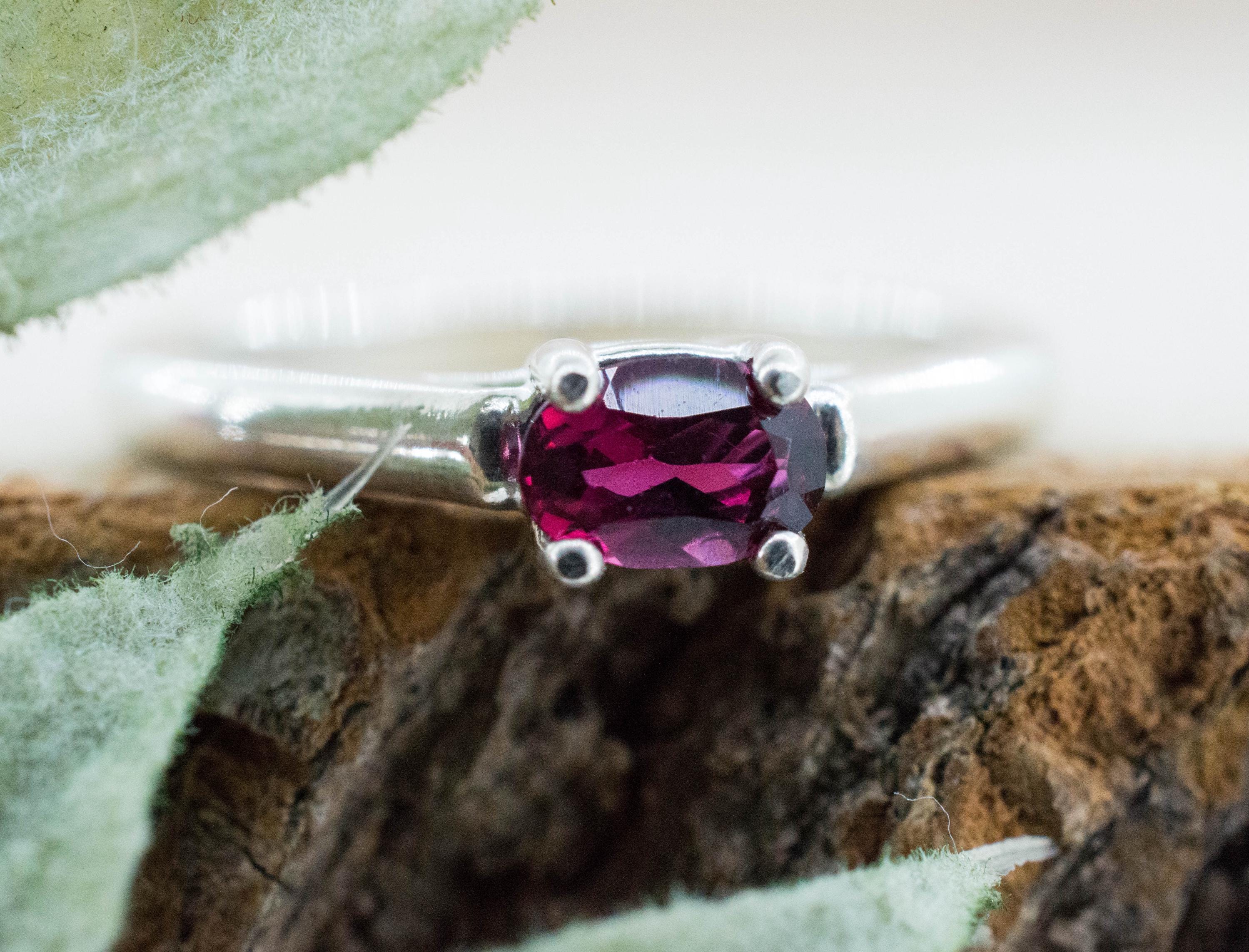 Rubellite Tourmaline Ring; Natural Untreated Brazilian Tourmaline; 0.405cts - Mark Oliver Gems