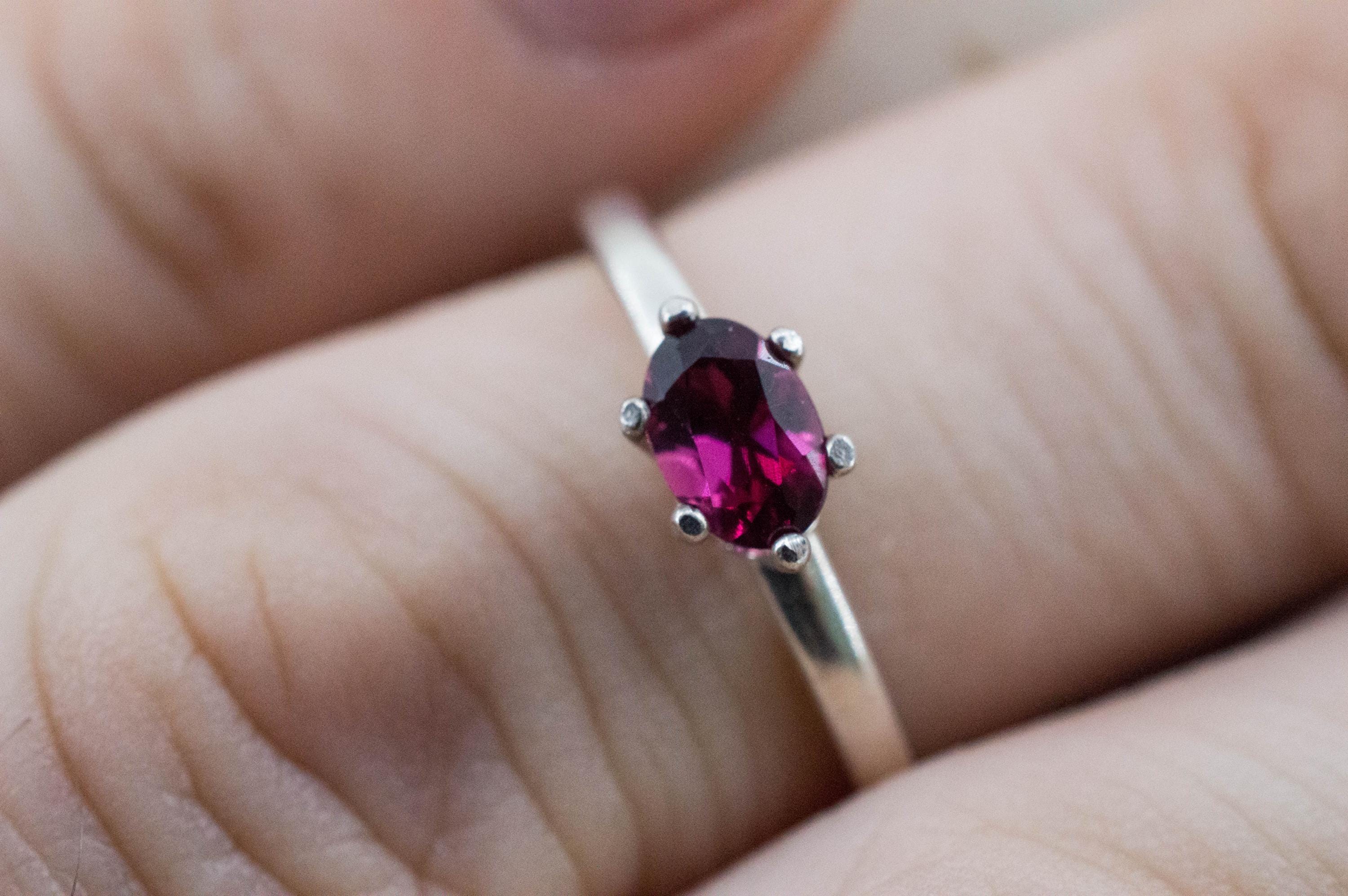 Rubellite Tourmaline Ring; Natural Untreated Brazilian Tourmaline; 0.485cts - Mark Oliver Gems