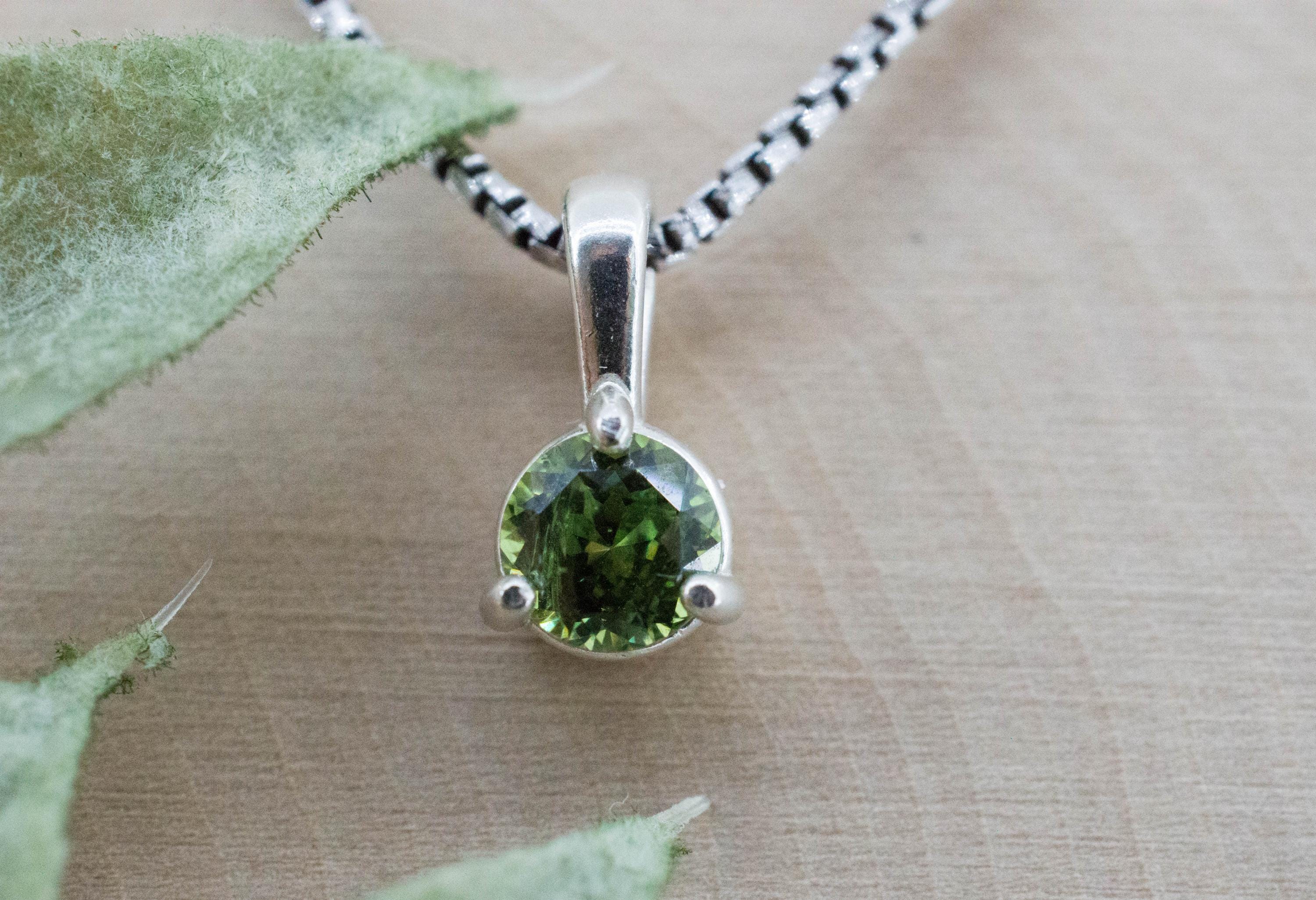 Demantoid Garnet Pendant; Natural Untreated Madagascar Demantoid; 0.785cts - Mark Oliver Gems