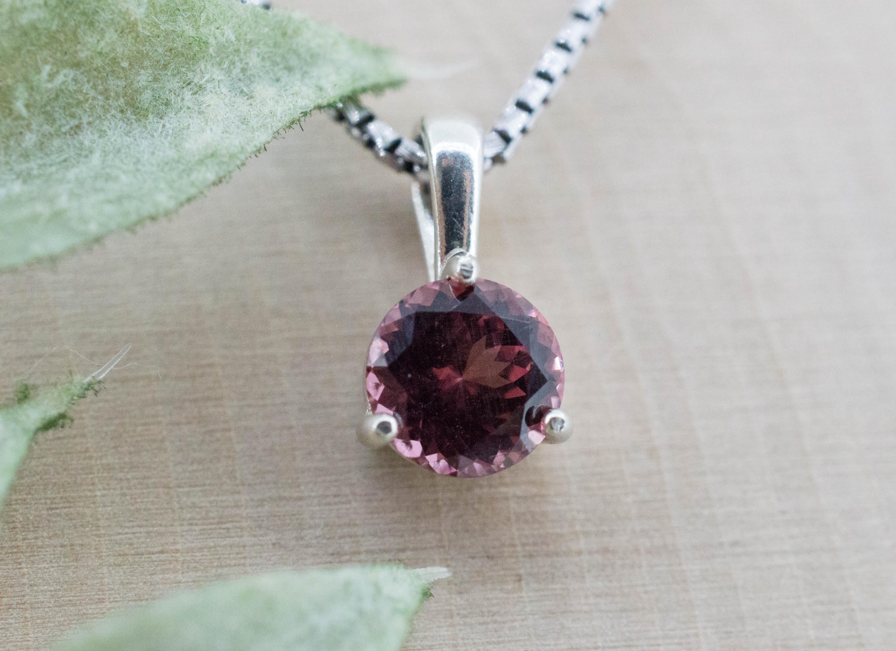 Imperial Garnet Pendant; Natural Untreated Tanzania Lindi Garnet; 1.520cts - Mark Oliver Gems