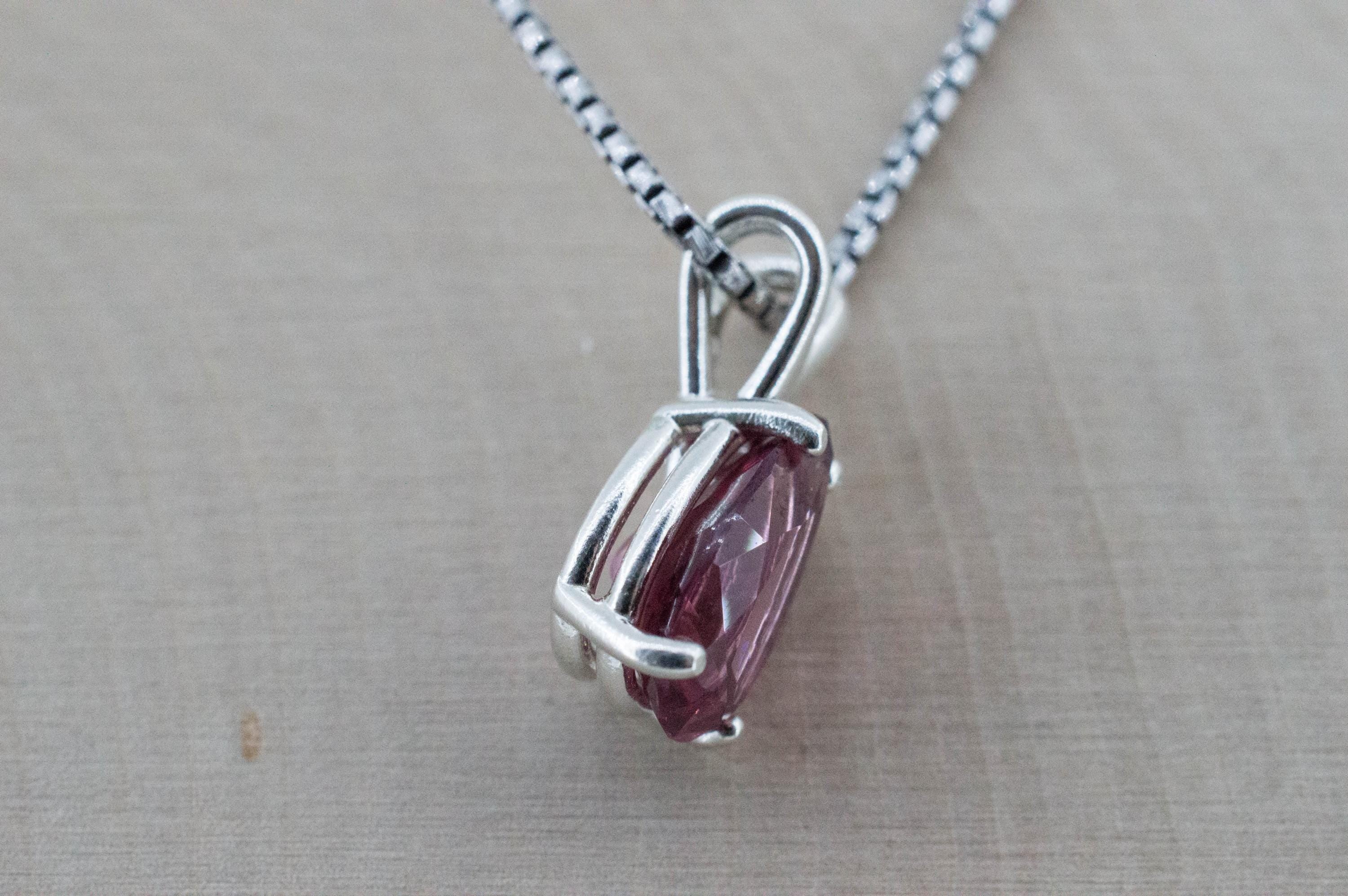 Imperial Garnet Pendant; Natural Untreated Tanzania Lindi Garnet; 3.805cts - Mark Oliver Gems