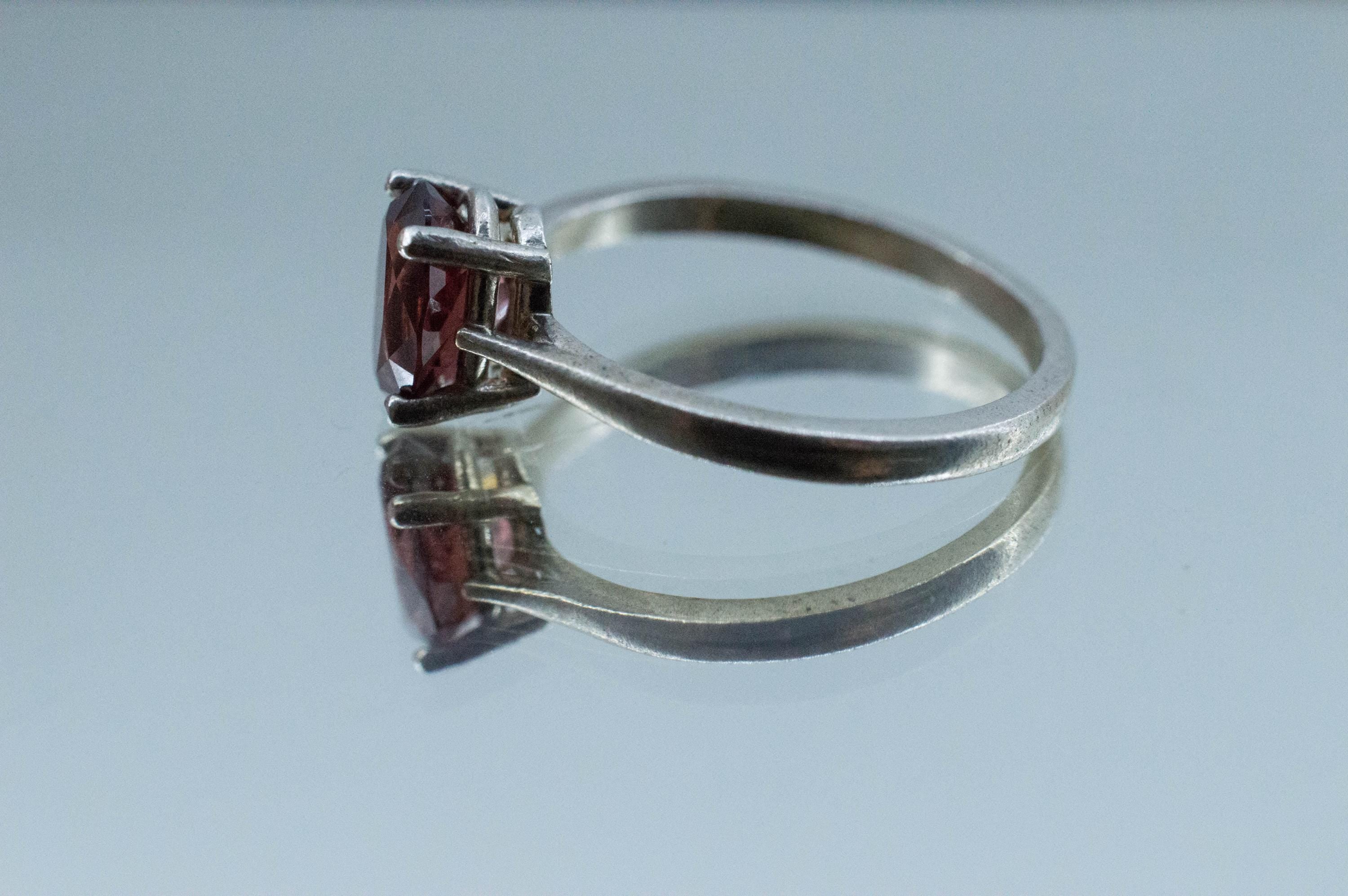 Imperial Garnet Ring, Natural Untreated Tanzania Lindi Garnet; 1.610cts - Mark Oliver Gems