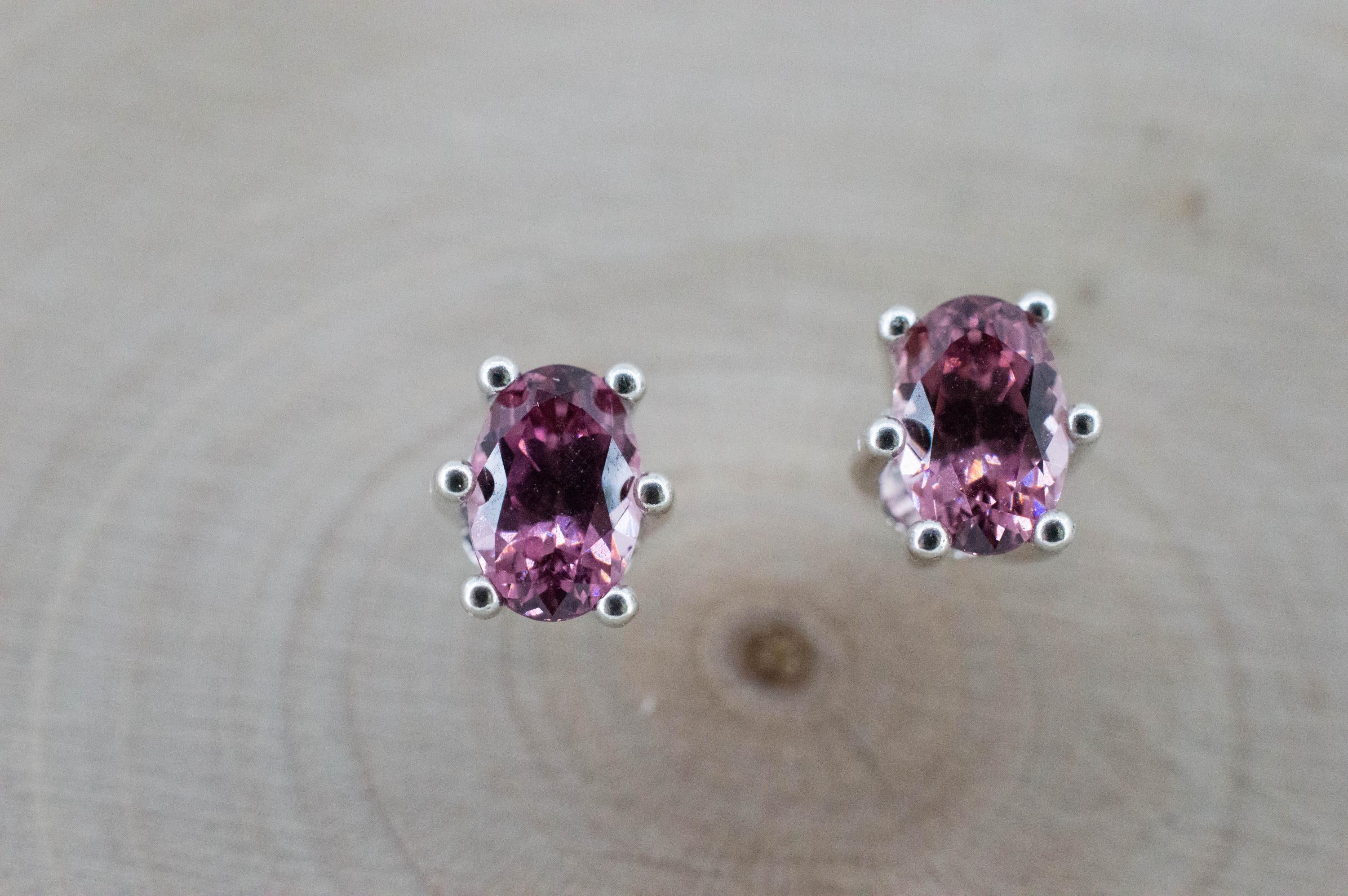 Imperial Garnet Earrings; Natural Untreated Tanzania Lindi Garnet; 1.135cts - Mark Oliver Gems