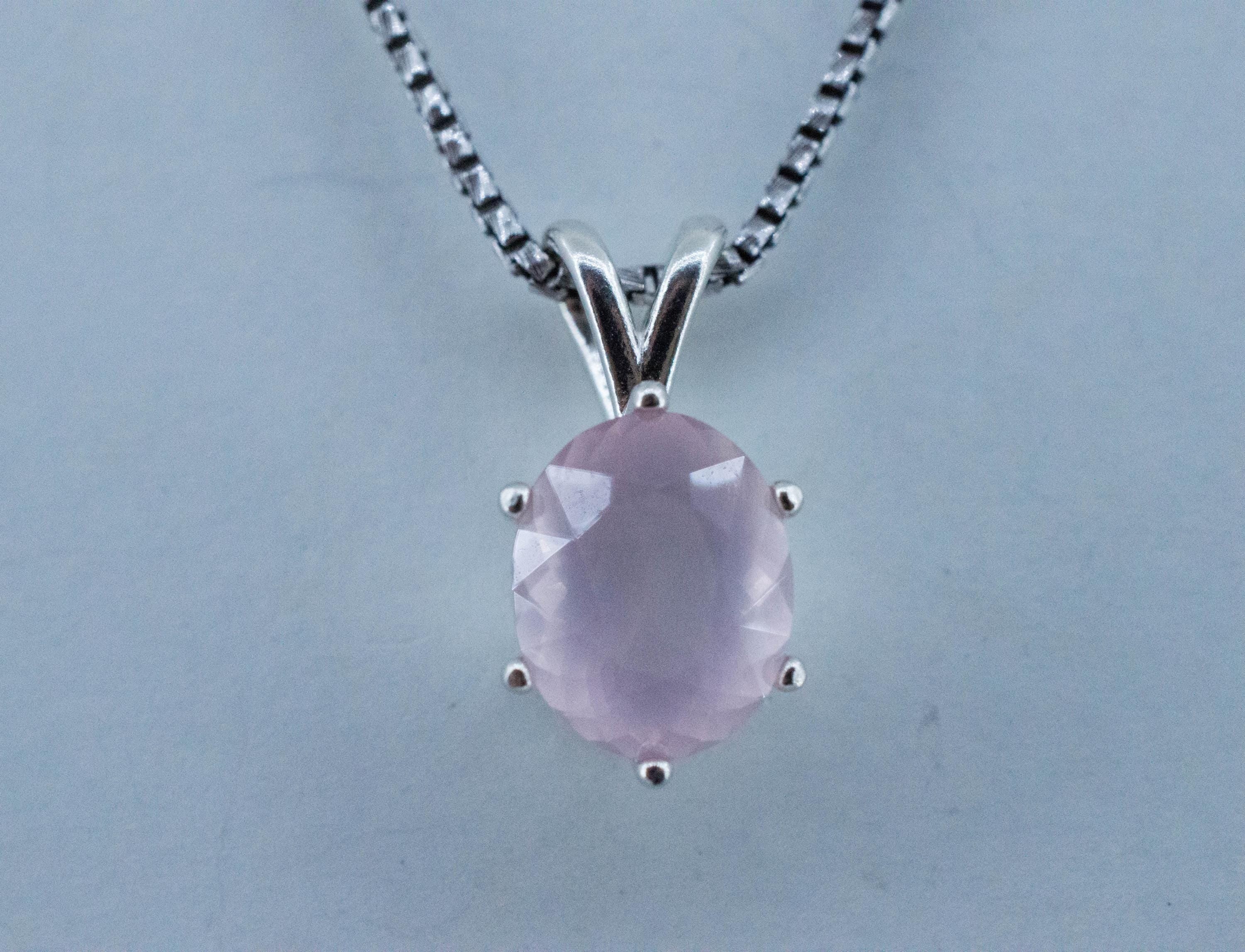 Rose Quartz Pendant; Natural Untreated Brazil Rose Quartz; 2.705cts - Mark Oliver Gems