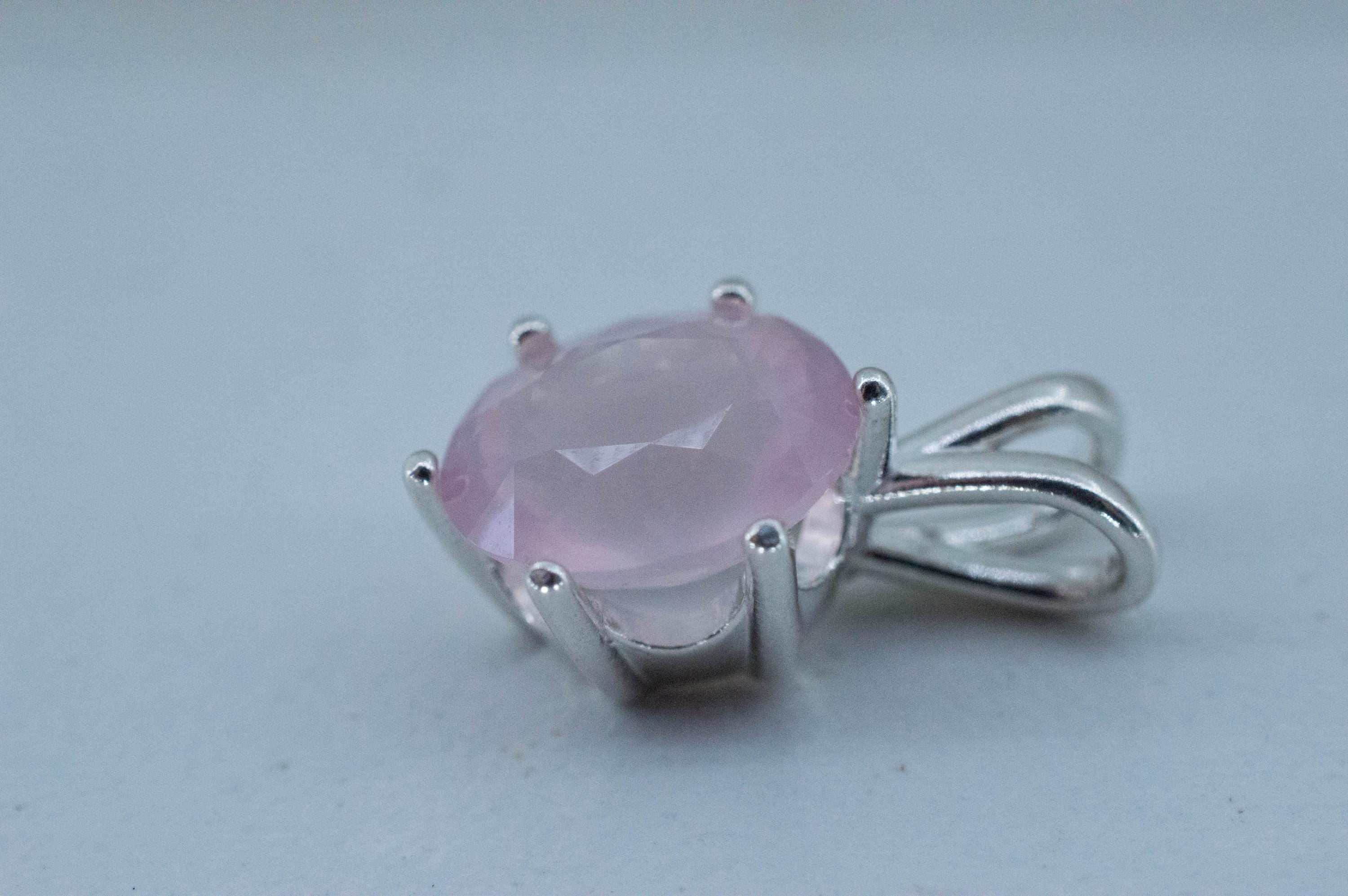 Rose Quartz Pendant; Natural Untreated Brazil Rose Quartz; 2.705cts - Mark Oliver Gems