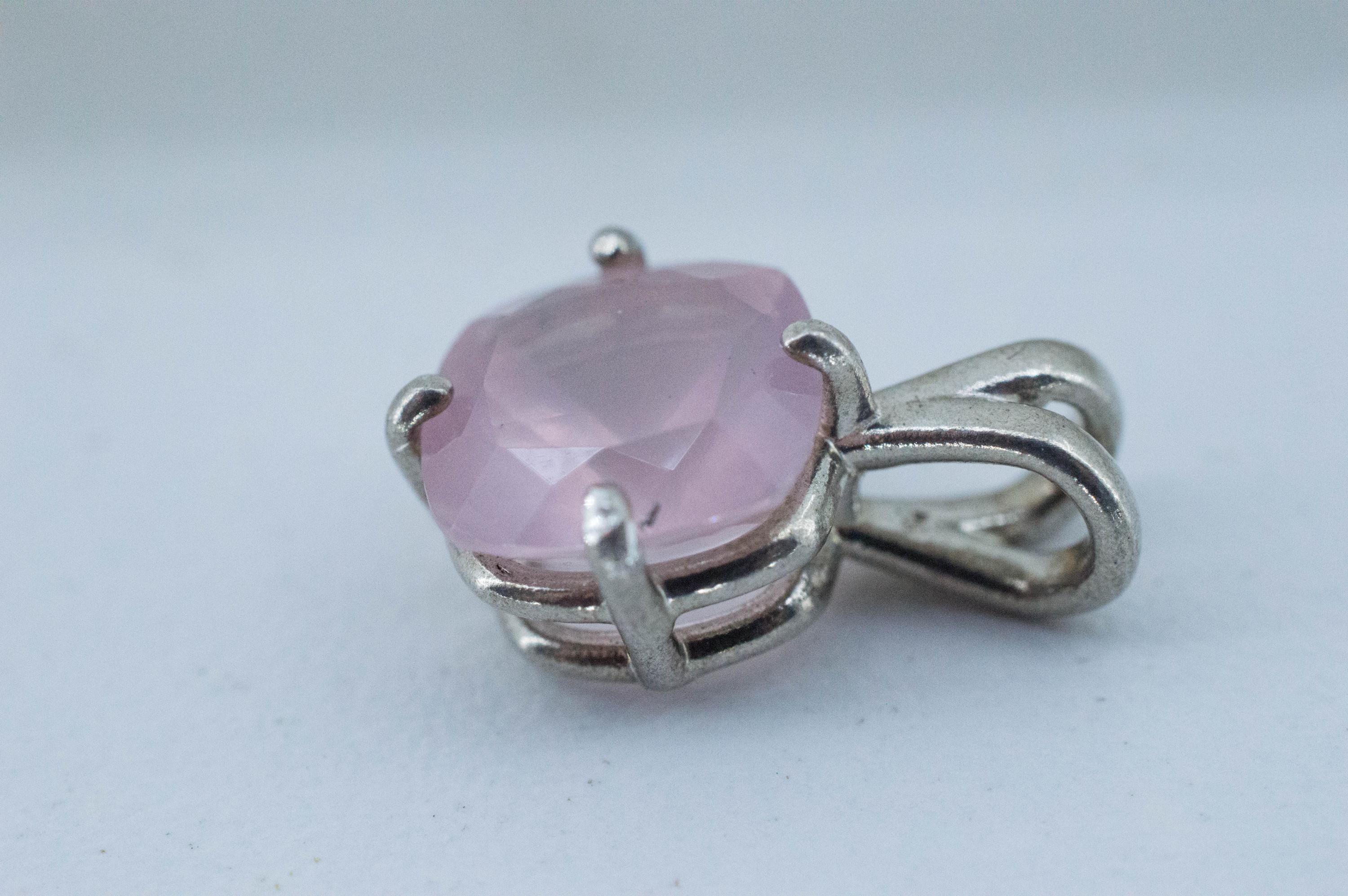 Rose Quartz Pendant; Natural Untreated Brazil Rose Quartz; 3.315cts - Mark Oliver Gems