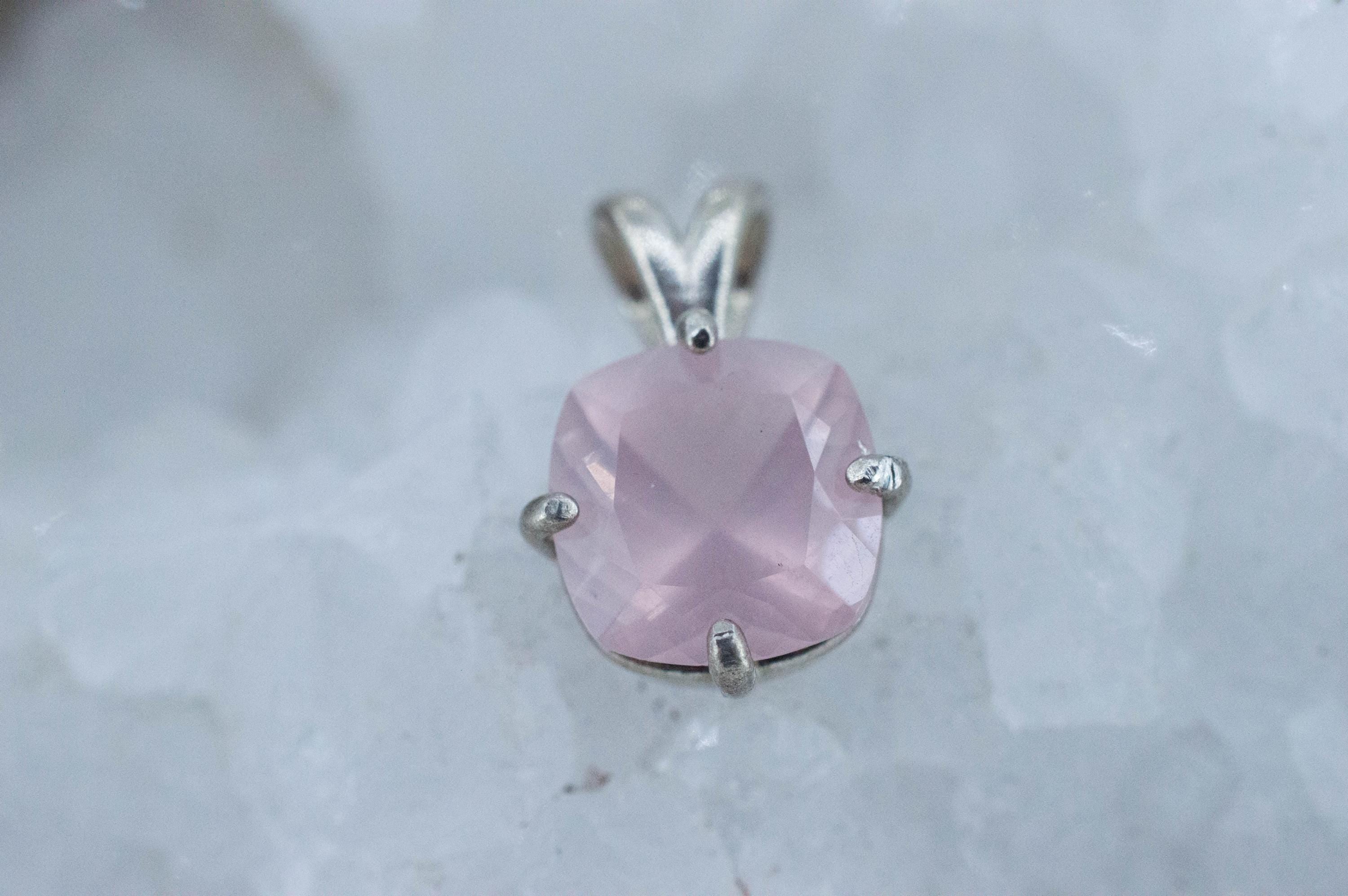 Rose Quartz Pendant; Natural Untreated Brazil Rose Quartz; 3.315cts - Mark Oliver Gems