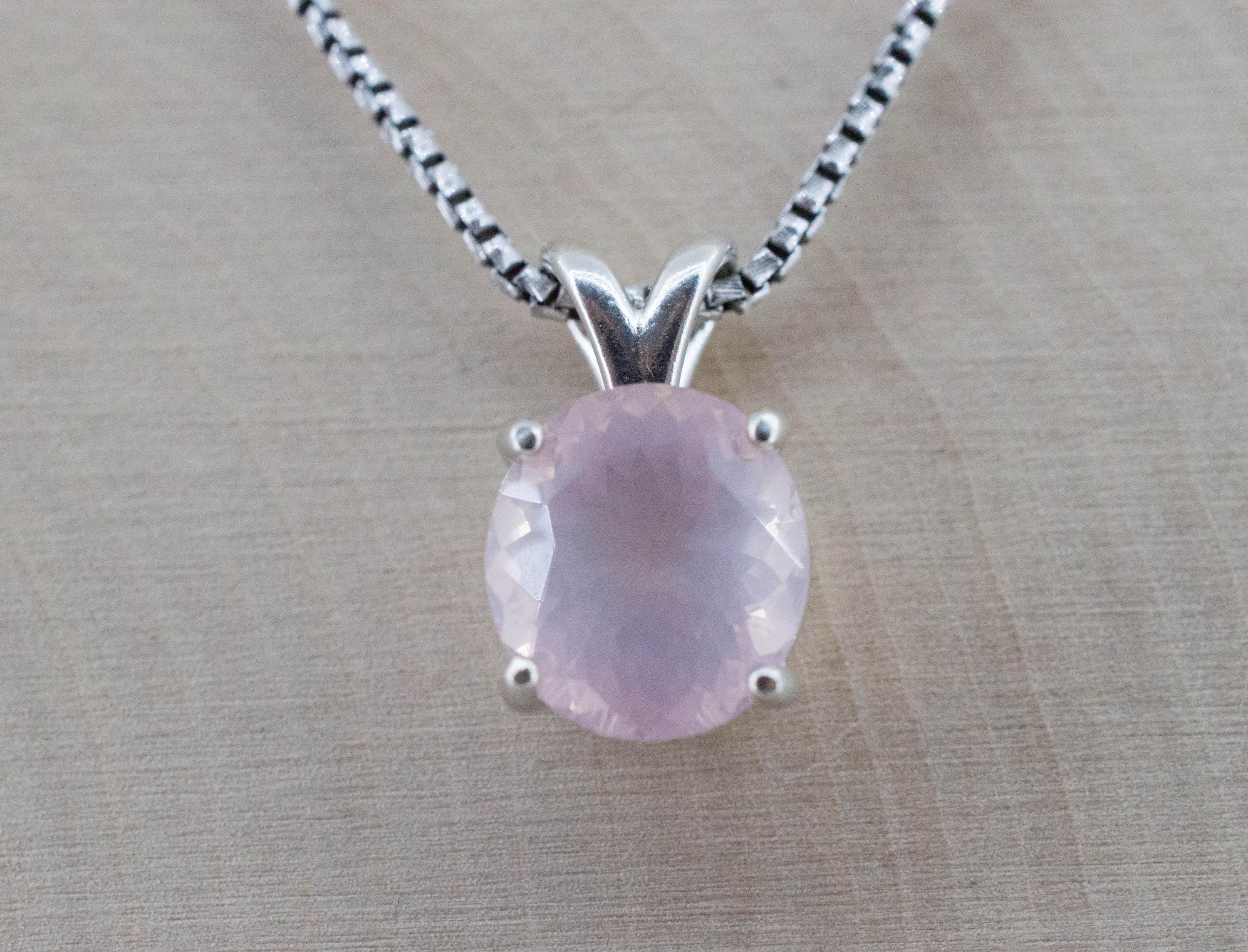 Rose Quartz Pendant; Natural Untreated Brazil Rose Quartz; 3.335cts - Mark Oliver Gems