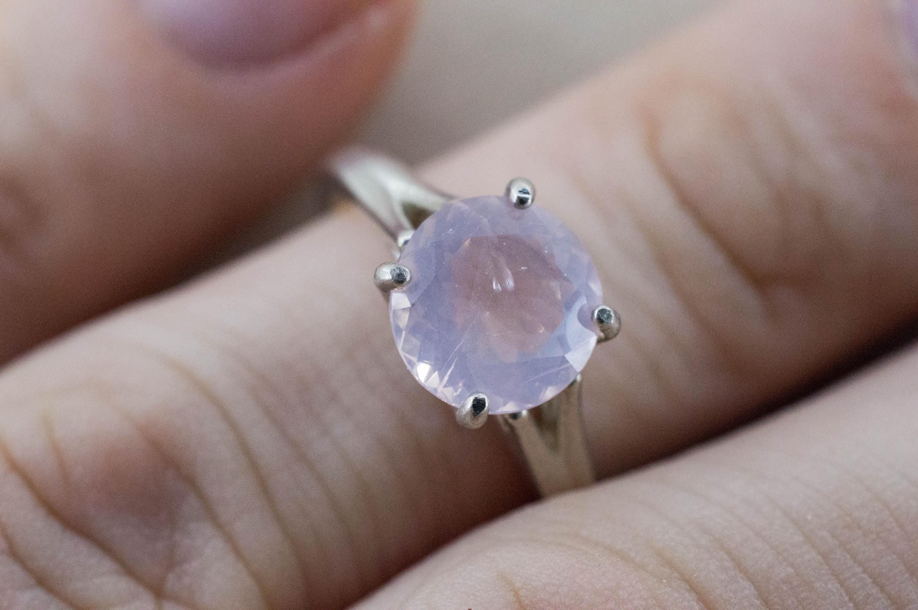 Rose Quartz Ring; Natural Untreated Brazil Quartz; 1.965cts - Mark Oliver Gems