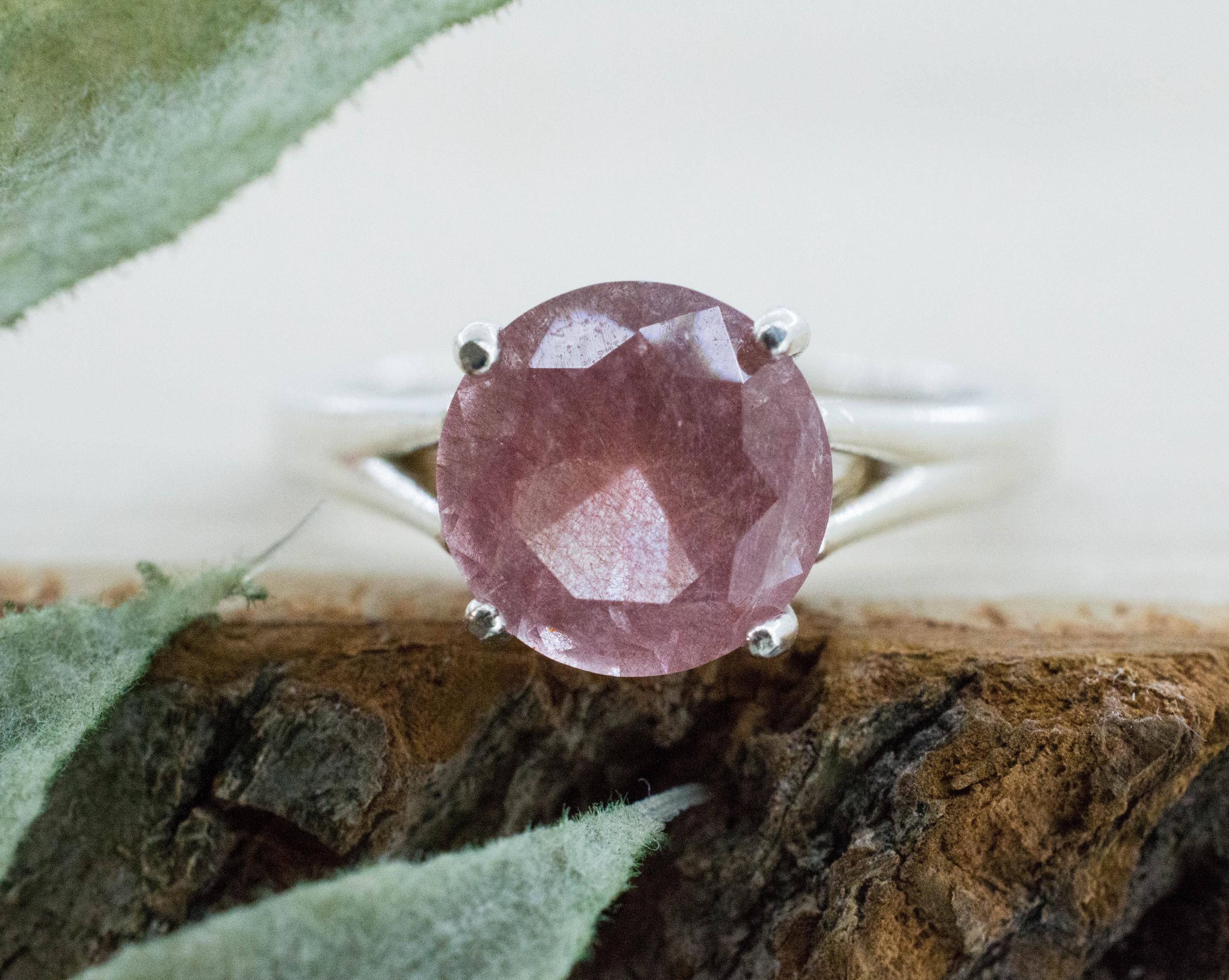 Strawberry Quartz Ring; Natural Untreated Mexico Quartz; 2.130cts - Mark Oliver Gems