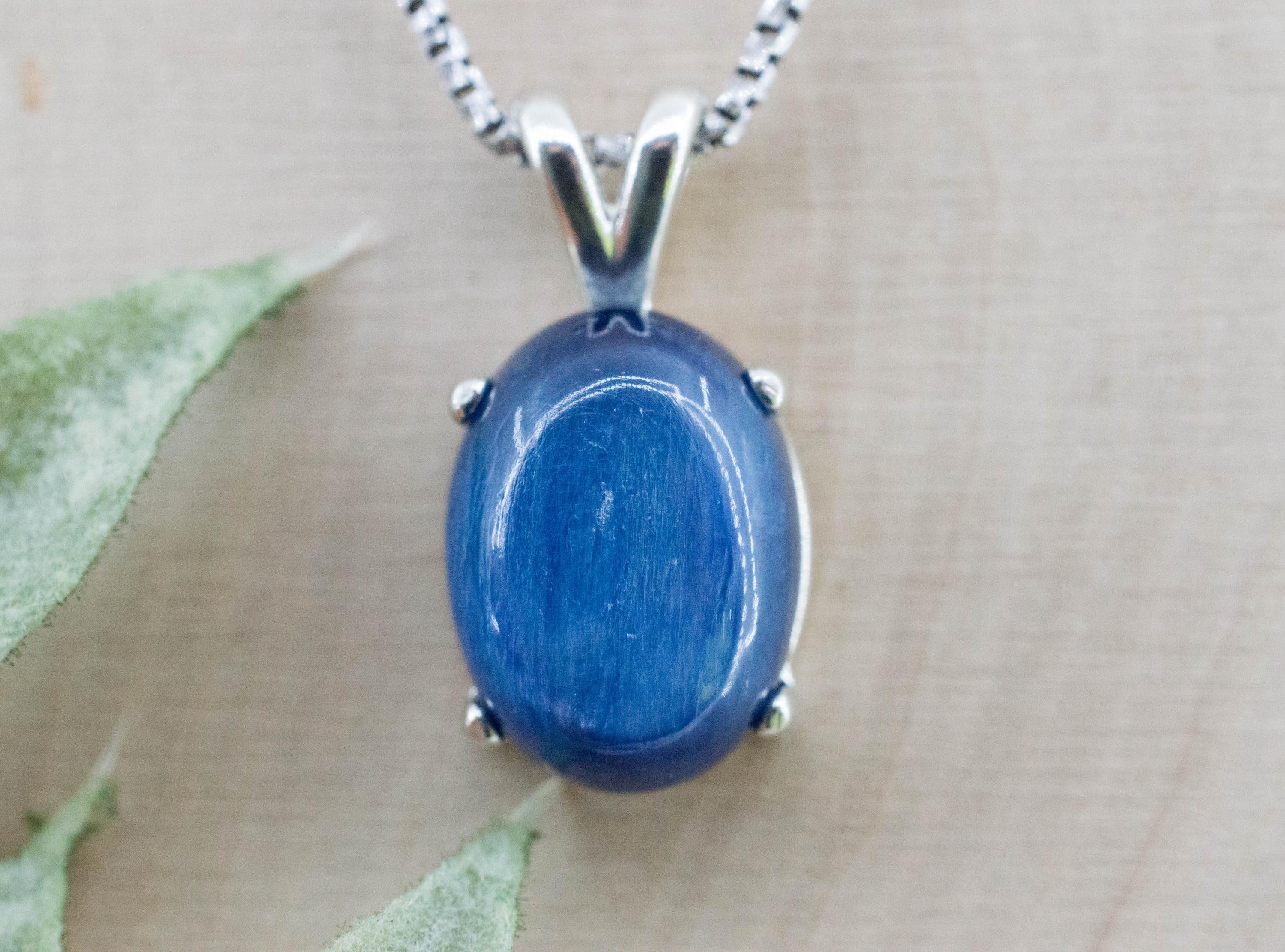 Kyanite Pendant; Natural Untreated Nepal Kyanite; 10.940cts - Mark Oliver Gems