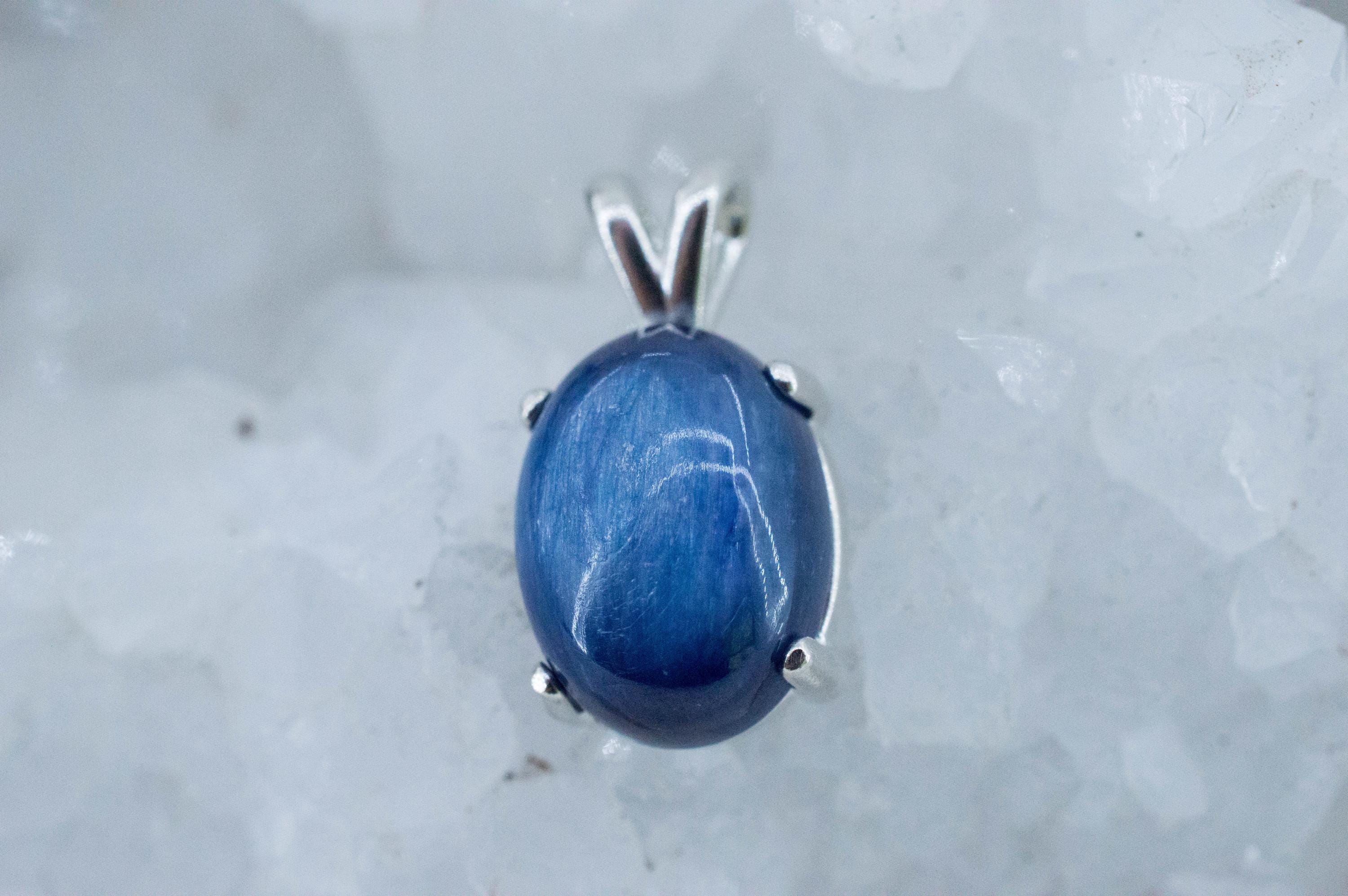 Kyanite Pendant; Natural Untreated Nepal Kyanite; 10.940cts - Mark Oliver Gems