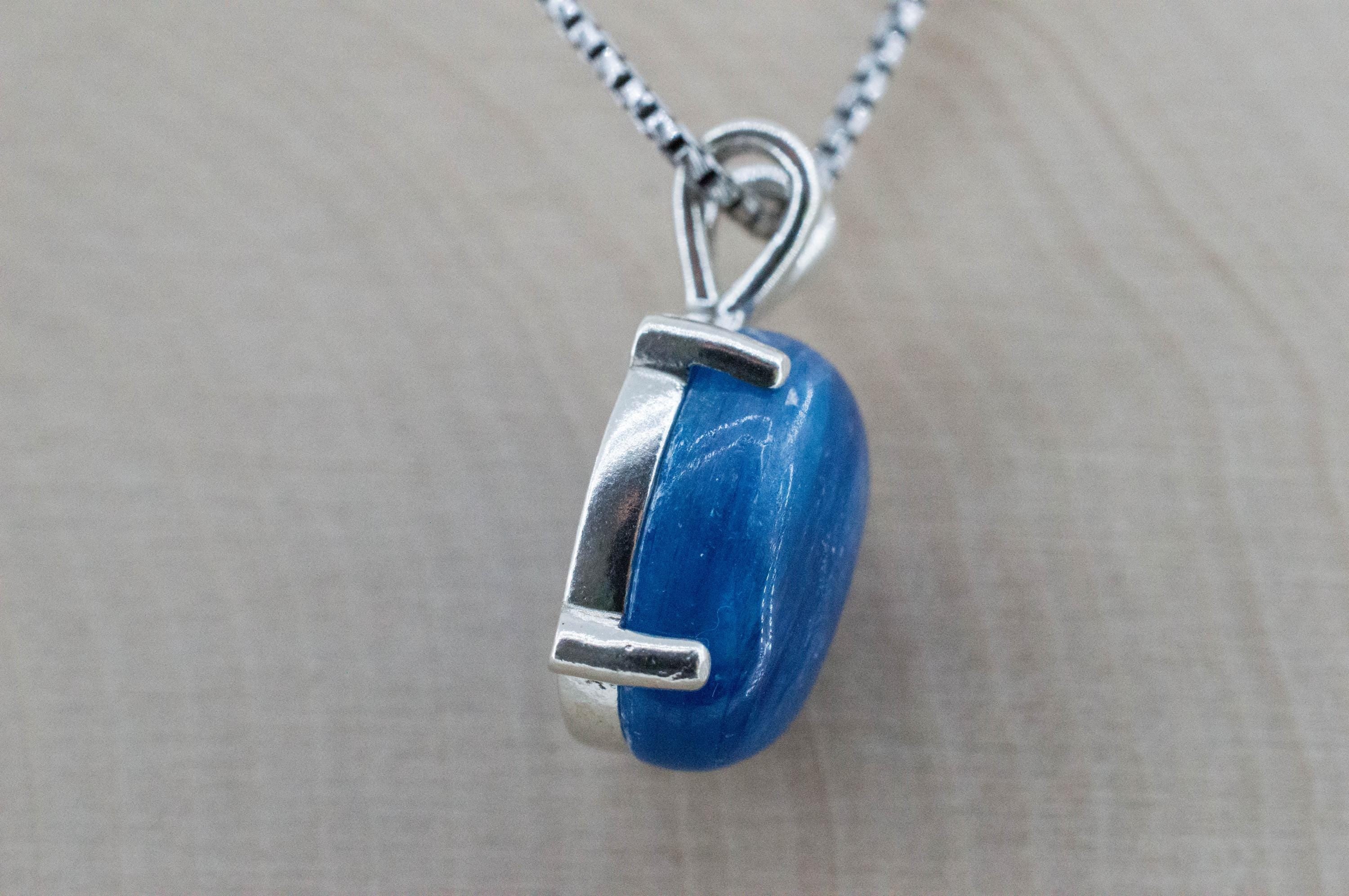 Kyanite Pendant; Natural Untreated Nepal Kyanite; 12.005cts - Mark Oliver Gems