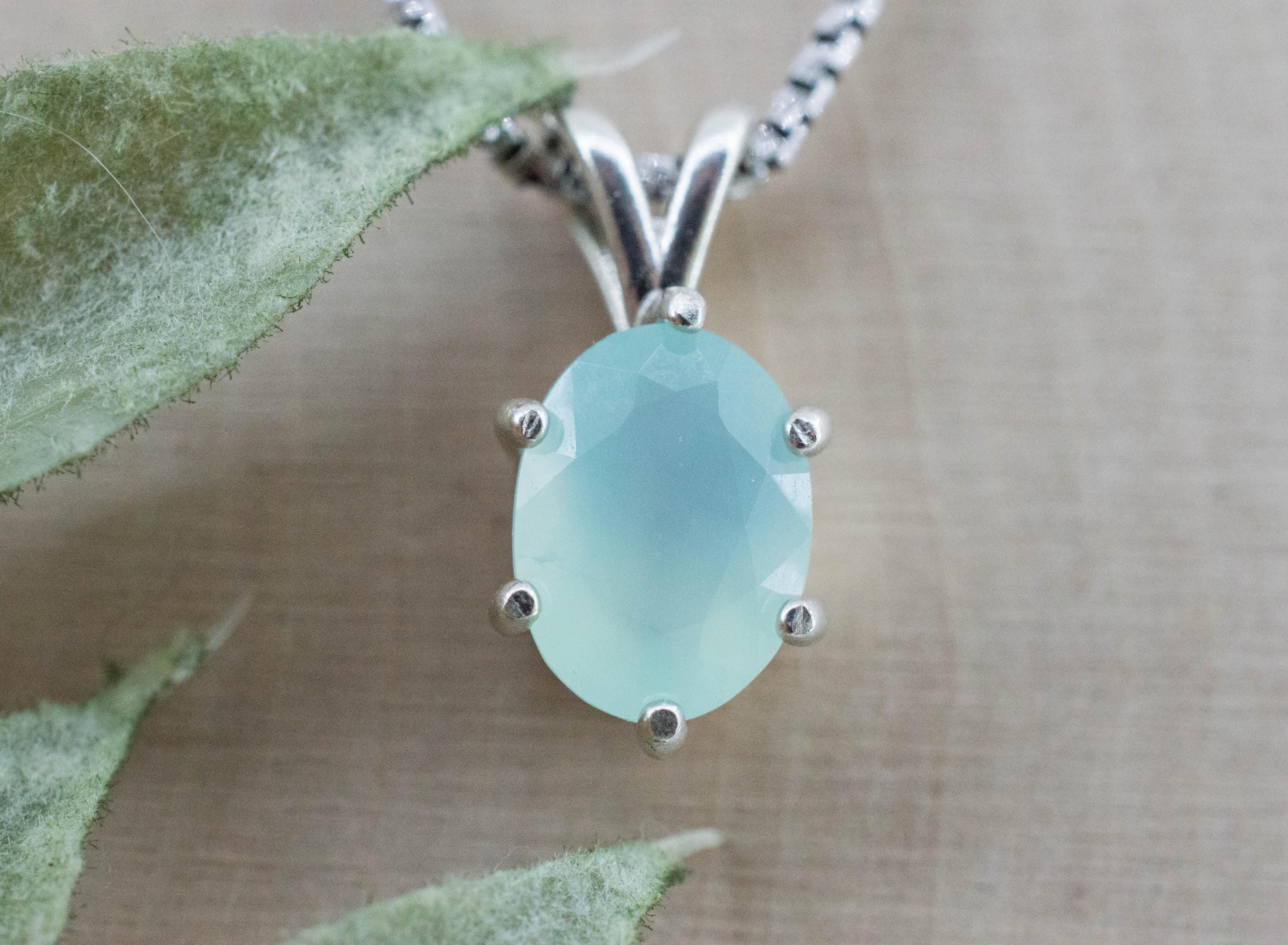 Chrysoprase Pendant; Natural Untreated Australia Chrysoprase; 1.780cts - Mark Oliver Gems