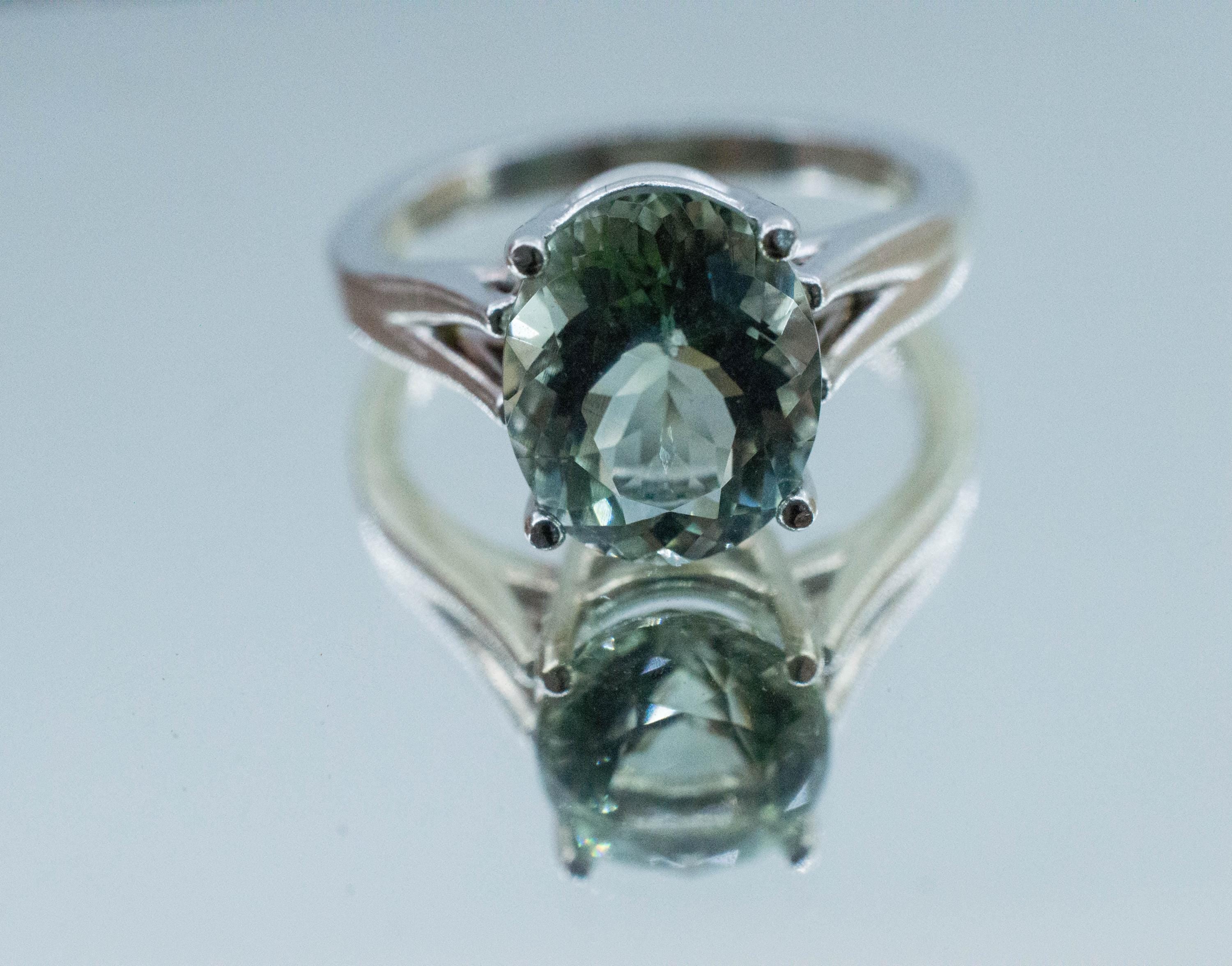 Prasiolite Ring, Natural Brazil Green Amethyst; 3.330cts - Mark Oliver Gems