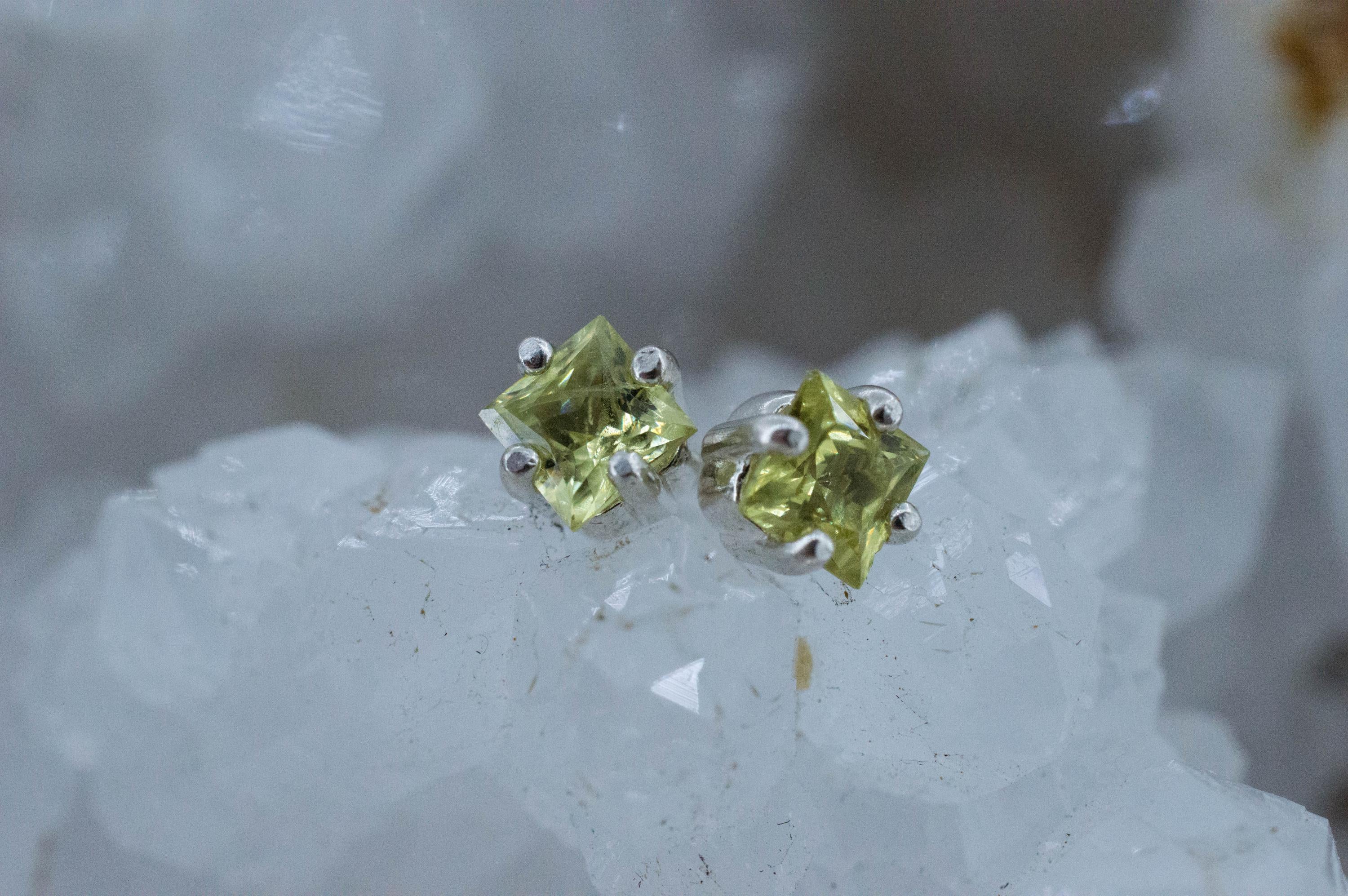 Mali Garnet Earrings; Genuine Untreated Mali Garnet; 0.765cts - Mark Oliver Gems