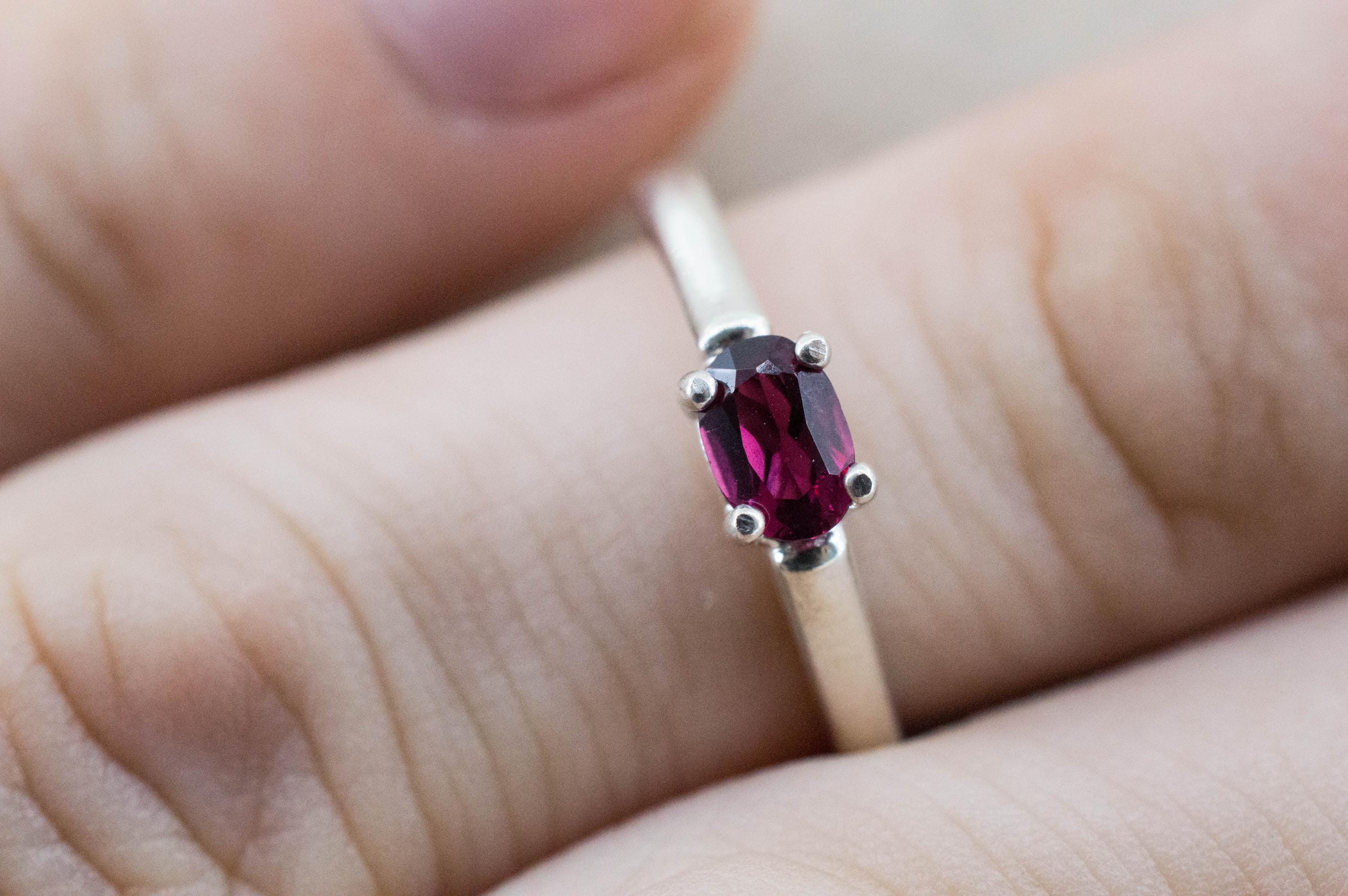 Rubellite Tourmaline Ring; Natural Untreated Brazilian Tourmaline; 0.405cts - Mark Oliver Gems