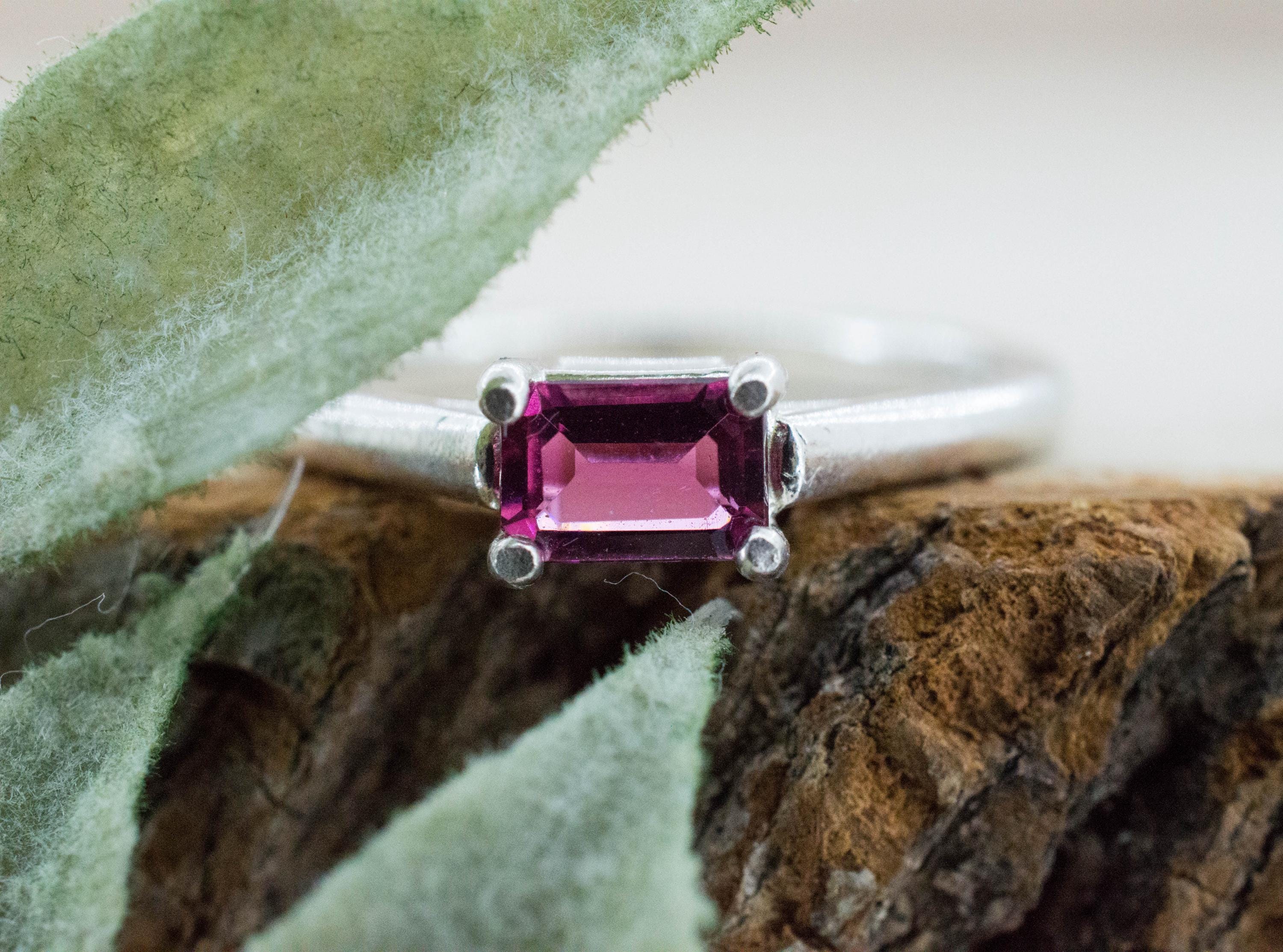 Rubellite Tourmaline Ring; Natural Untreated Brazilian Tourmaline; 0.450cts - Mark Oliver Gems