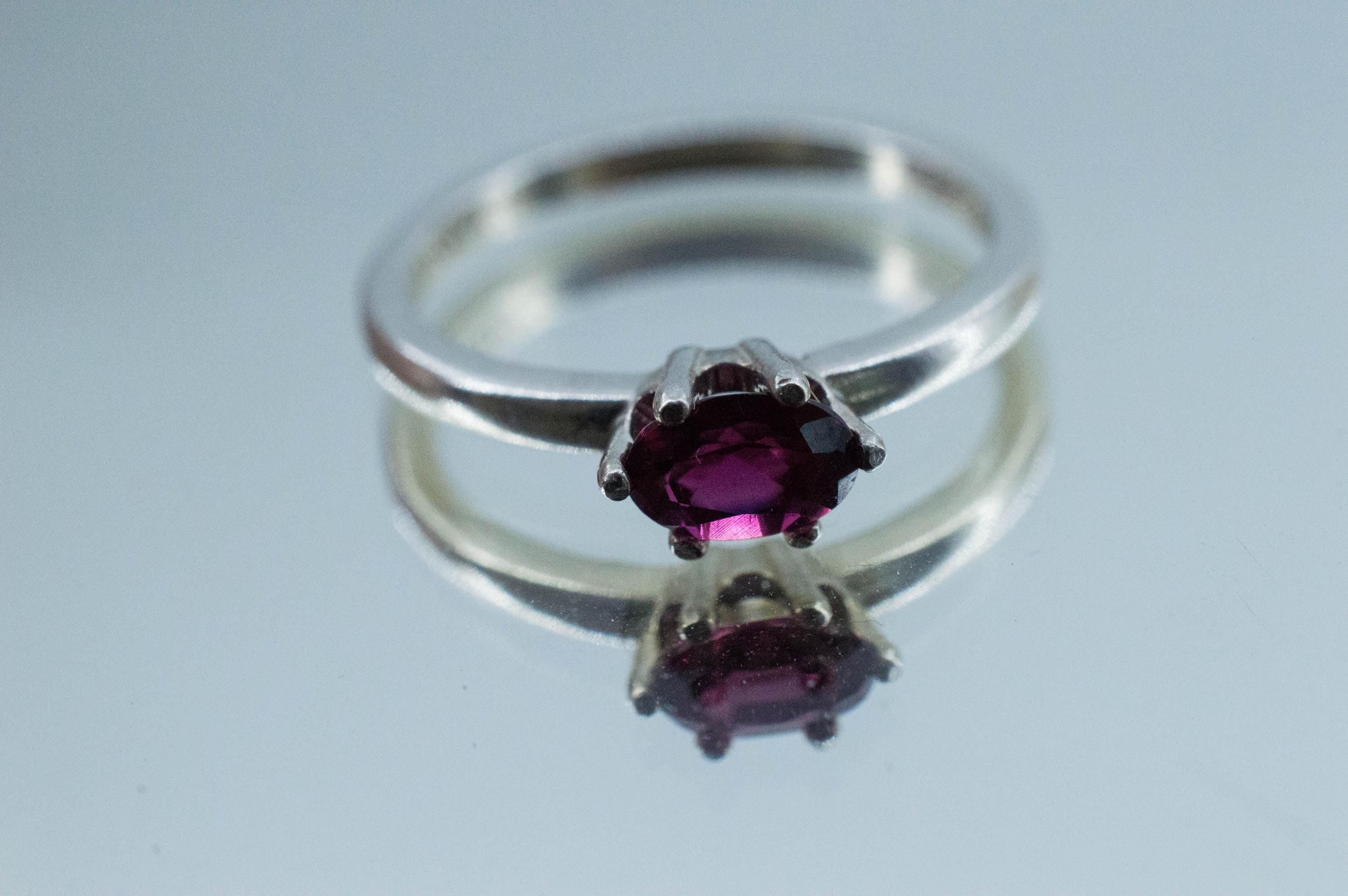 Rubellite Tourmaline Ring; Natural Untreated Brazilian Tourmaline; 0.485cts - Mark Oliver Gems