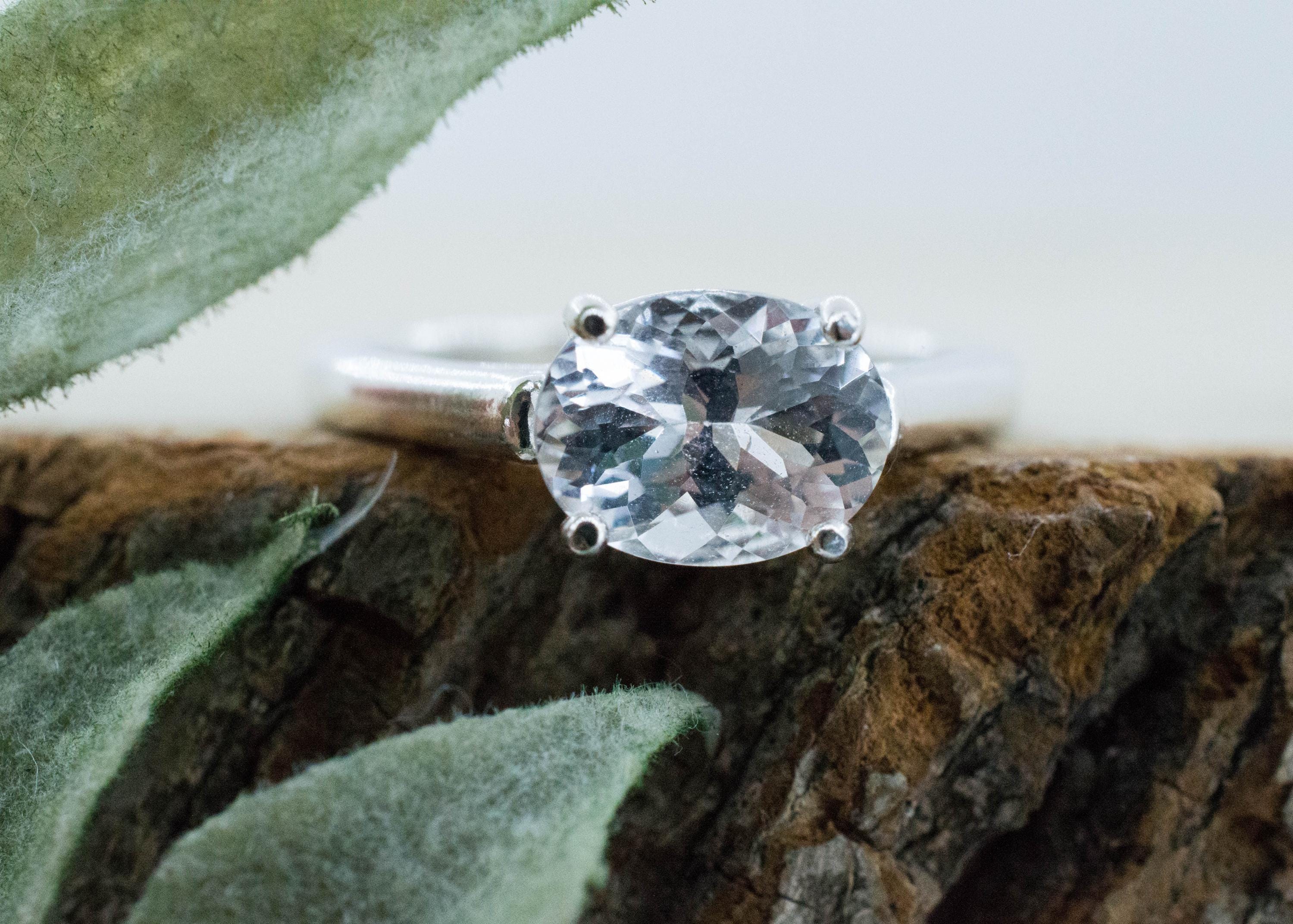 Topaz Ring, Natural Untreated Brazil Silver Topaz; 2.240cts