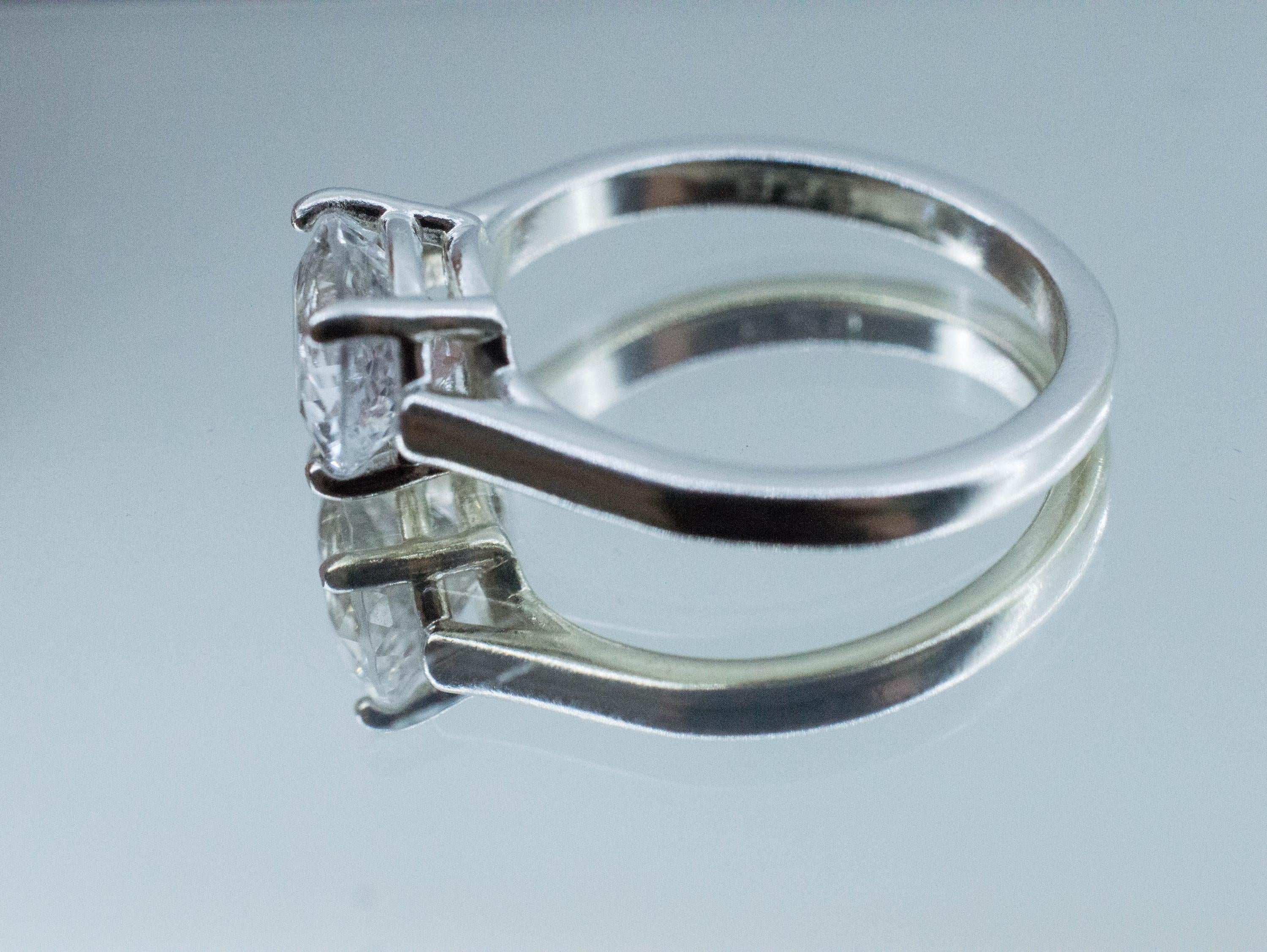 Topaz Ring, Natural Untreated Brazil Silver Topaz; 2.240cts