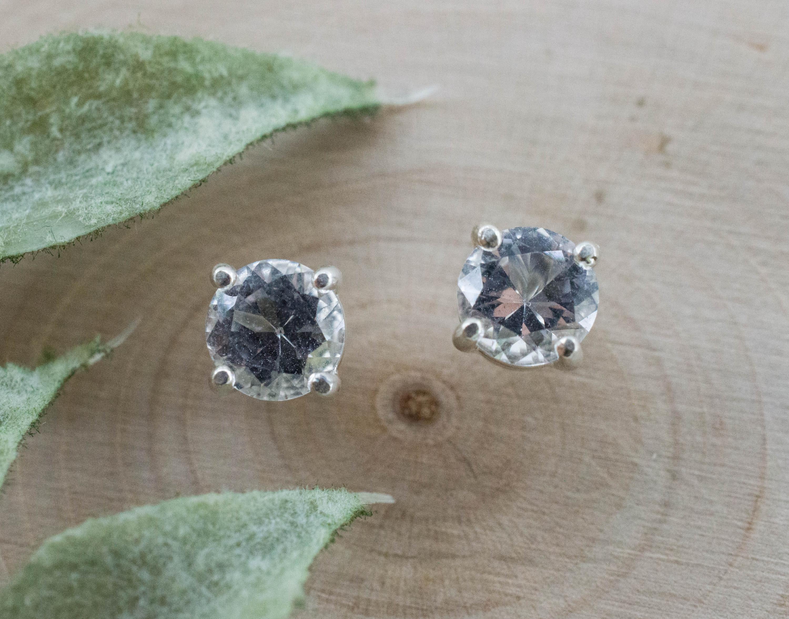 Topaz Earrings; Natural Untreated Brazil Topaz; 1.695cts