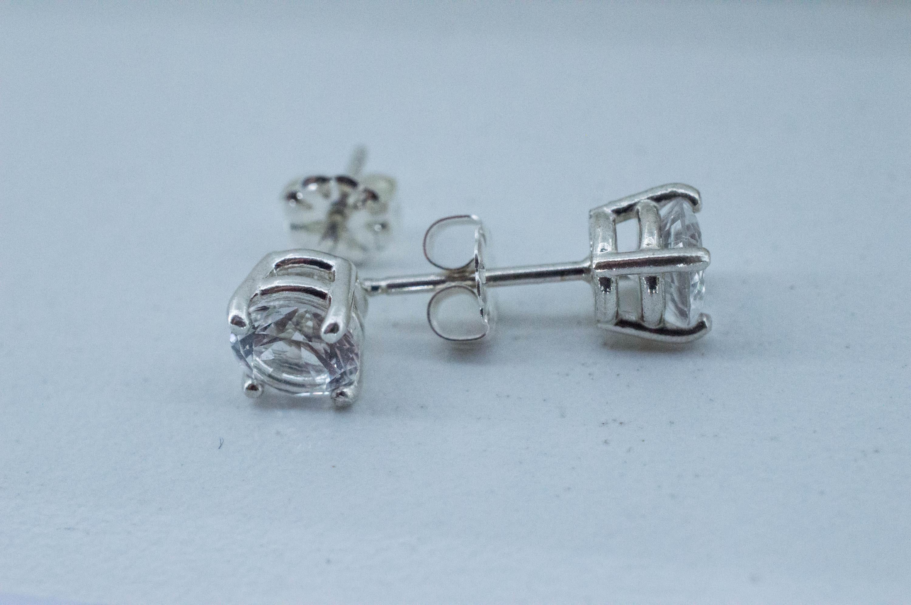 Topaz Earrings; Natural Untreated Brazil Topaz; 1.695cts