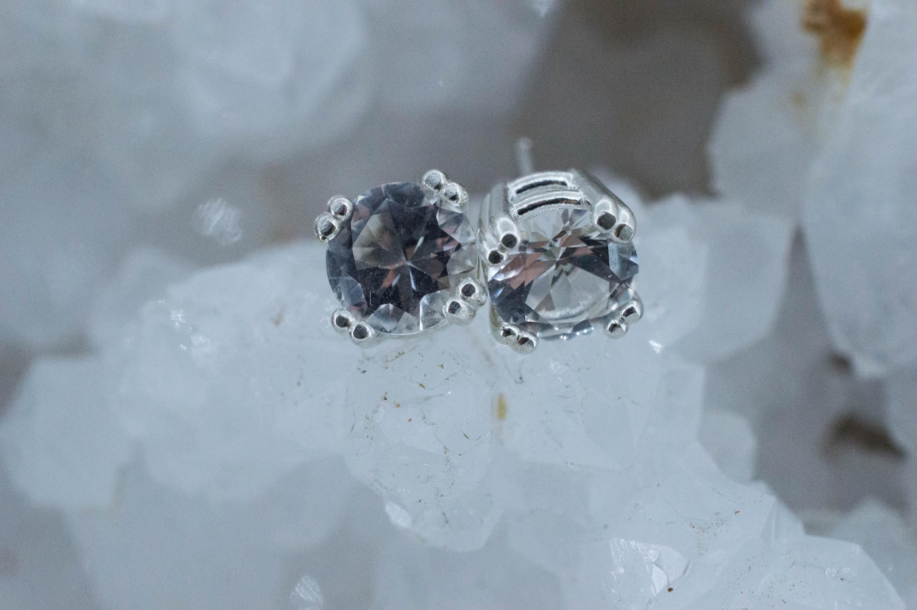 Topaz Earrings; Natural Untreated Brazil Topaz; 2.585cts