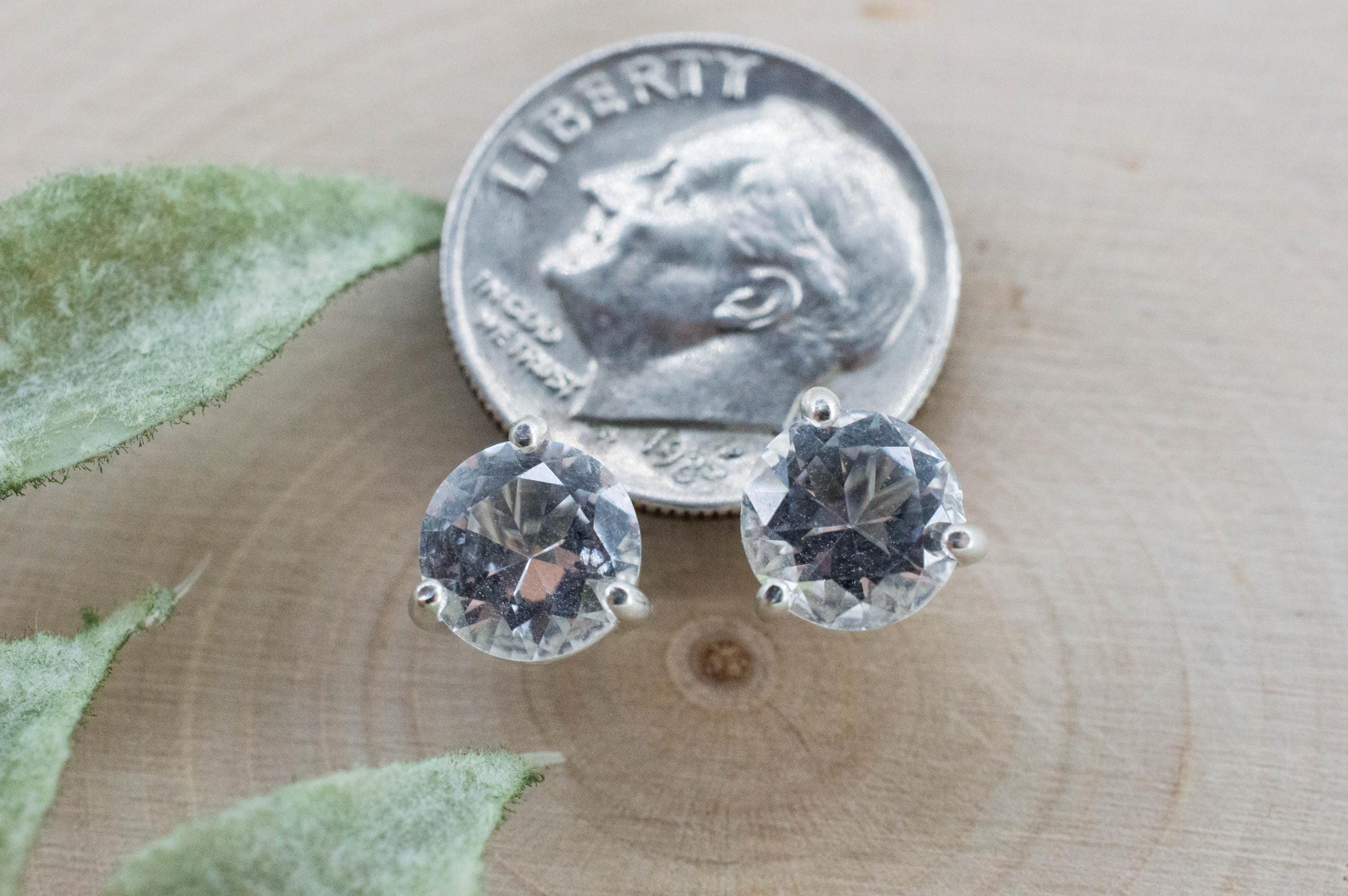 Topaz Earrings; Natural Untreated Brazil Topaz; 2.730cts